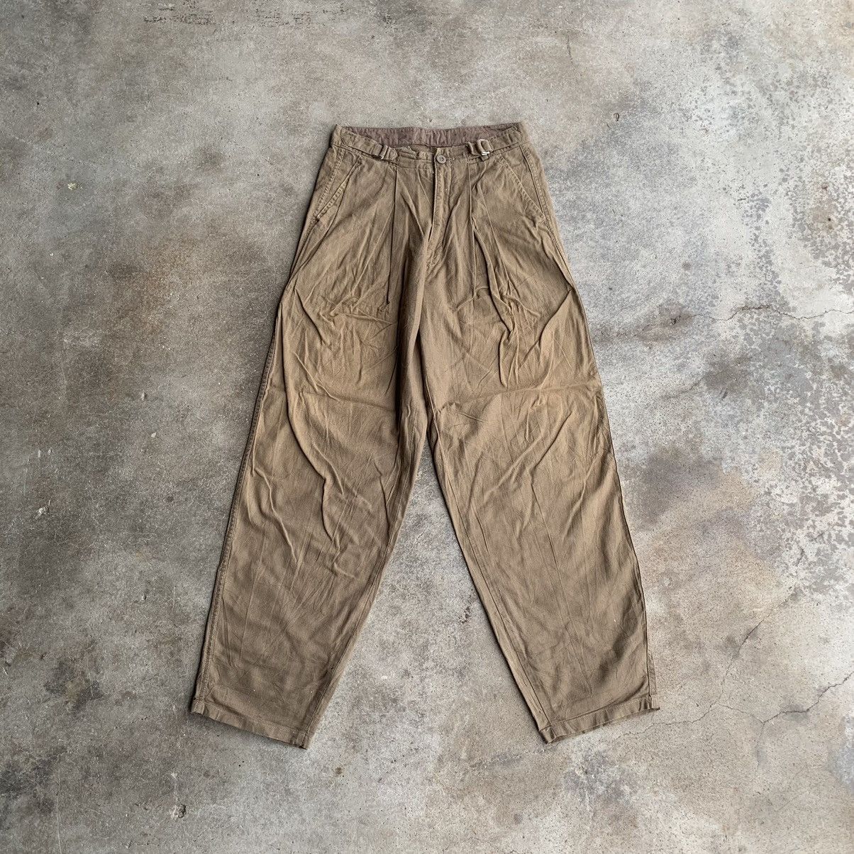 Japanese Brand Japanese Vintage 28x31 Baggy Cotton Pants Size US 28 / EU 44 - 1 Thumbnail
