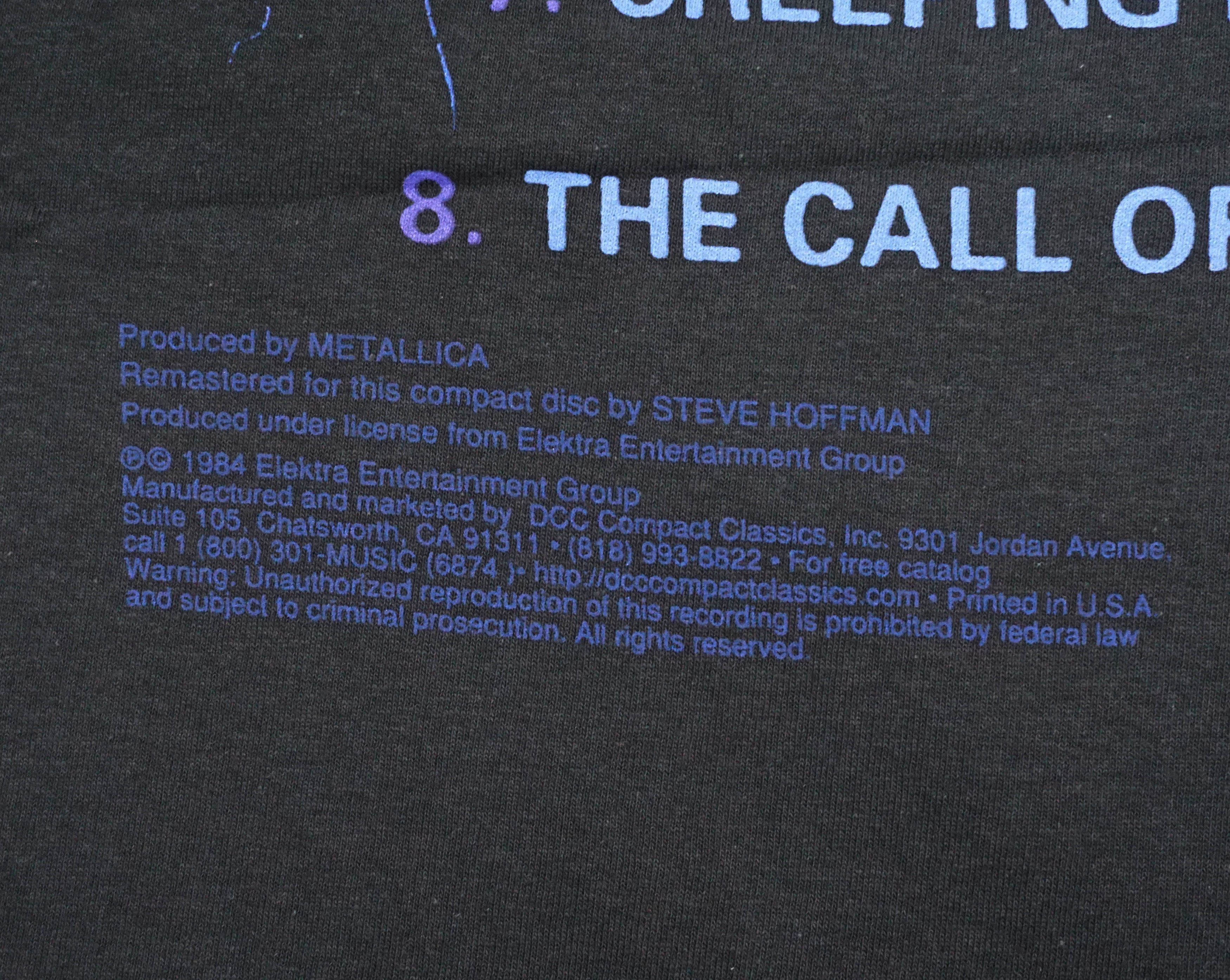 Band Tees × Metallica × Vintage 2017 Metallica "Ride the Lightning" T-Shirt Size US XL / EU 56 / 4 - 10 Thumbnail