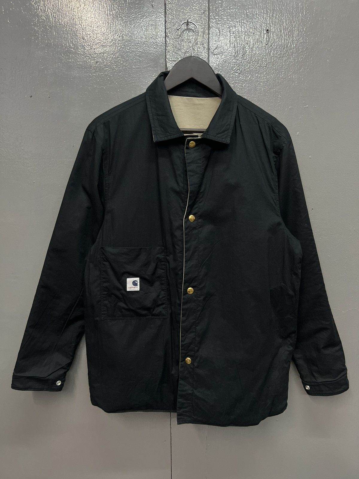 image of Vintage Carhartt X Adam Kimmel Reversible Jacket in Black, Men's (Size Medium)