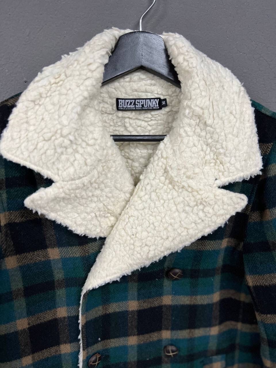Japanese Brand BUZZ SPUNKY SHERPA LINED PEACOAT JACKET Size US M / EU 48-50 / 2 - 6 Thumbnail