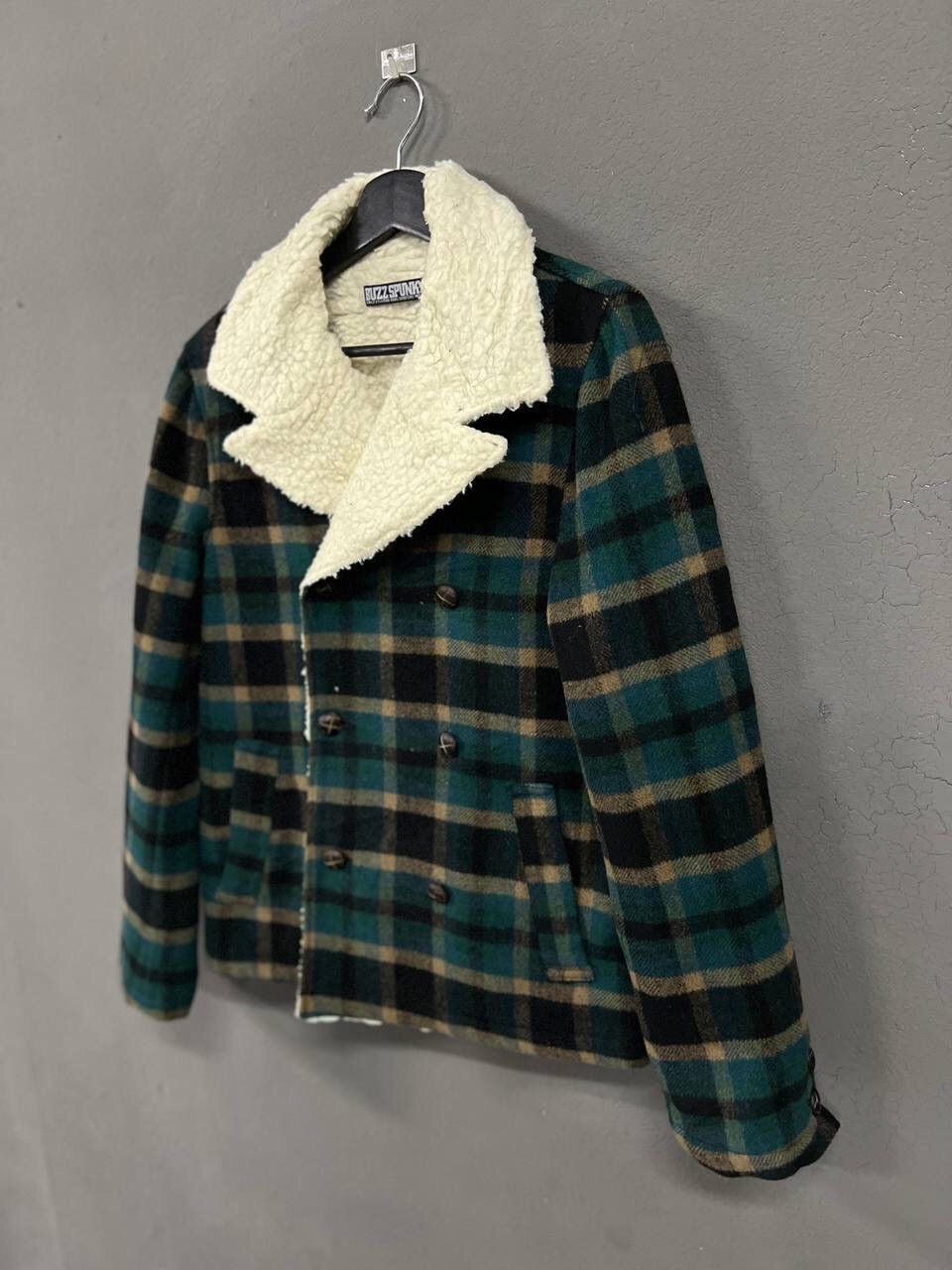 Japanese Brand BUZZ SPUNKY SHERPA LINED PEACOAT JACKET Size US M / EU 48-50 / 2 - 3 Thumbnail