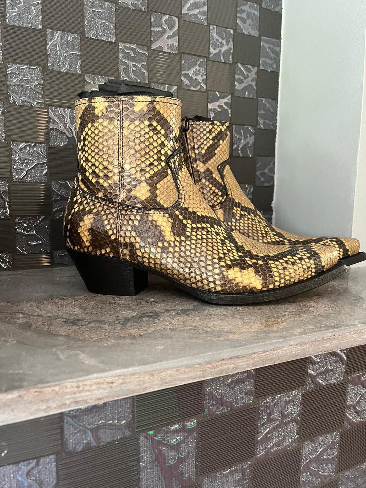 Saint Laurent Paris Lukas 40 Zip Boots in Soleado Size US 7 / EU 40 - 14 Thumbnail