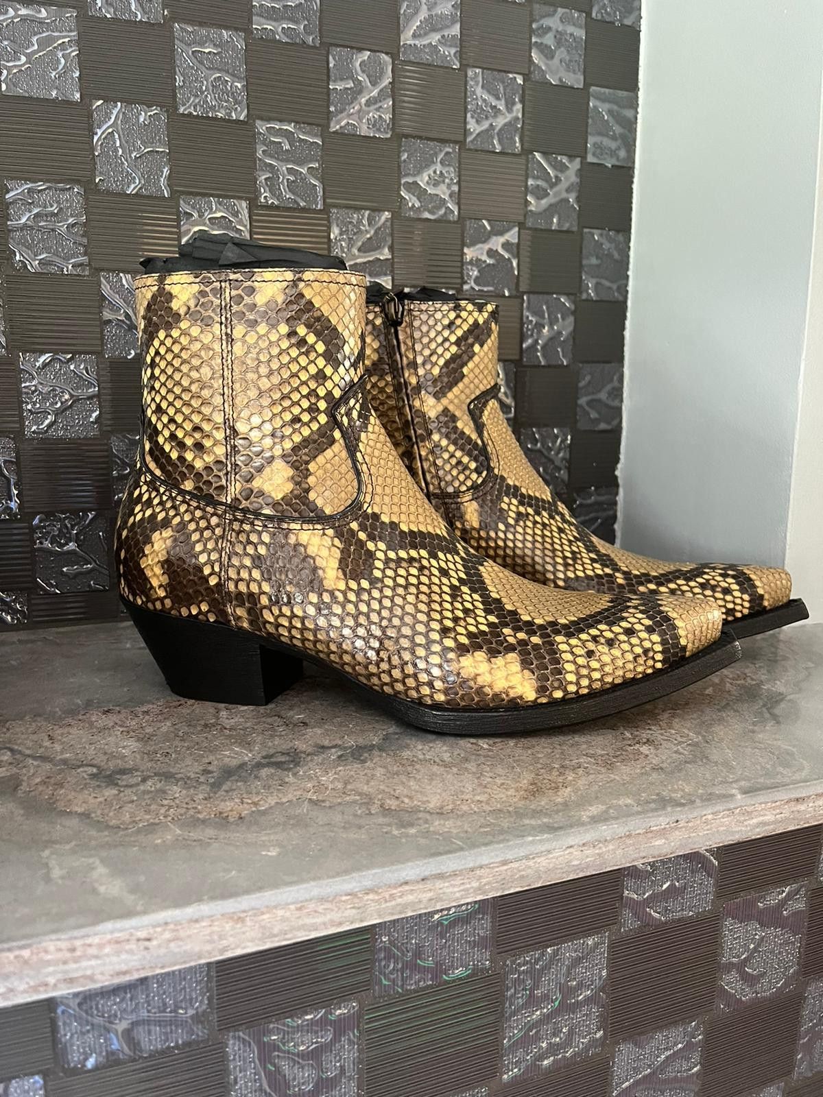 Saint Laurent Paris Lukas 40 Zip Boots in Soleado Size US 7 / EU 40 - 13 Thumbnail