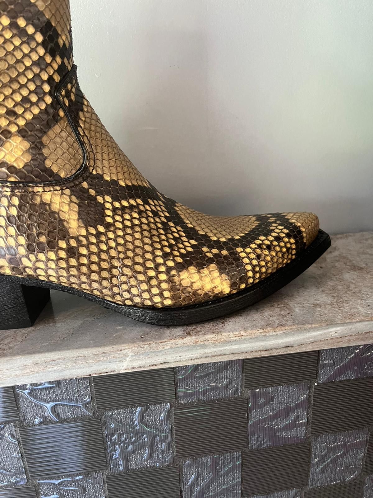 Saint Laurent Paris Lukas 40 Zip Boots in Soleado Size US 7 / EU 40 - 2 Thumbnail