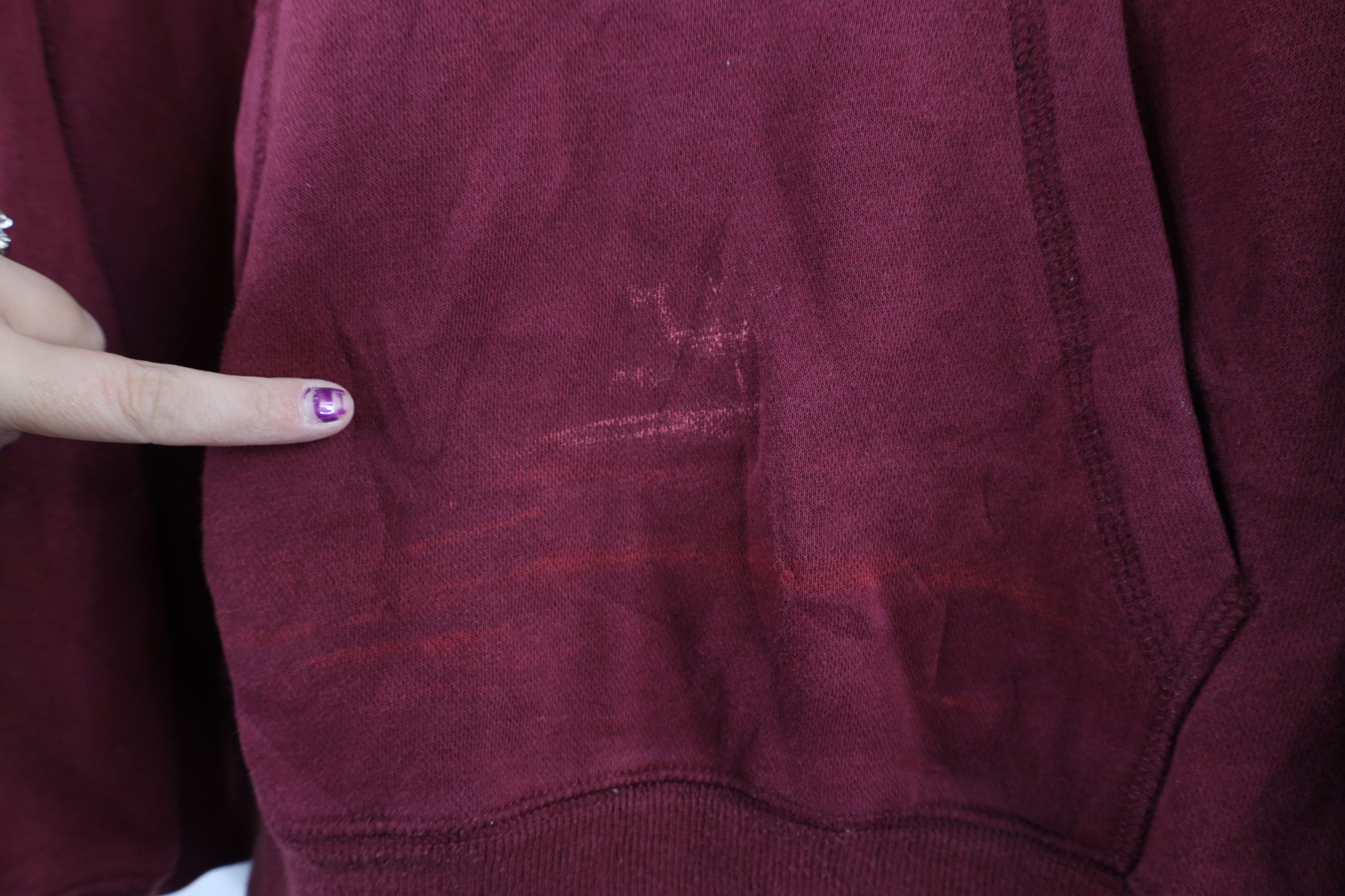Nike Vintage Nike Scott Center Swoosh Hoodie Sweatshirt Maroon Size US XL / EU 56 / 4 - 4 Thumbnail