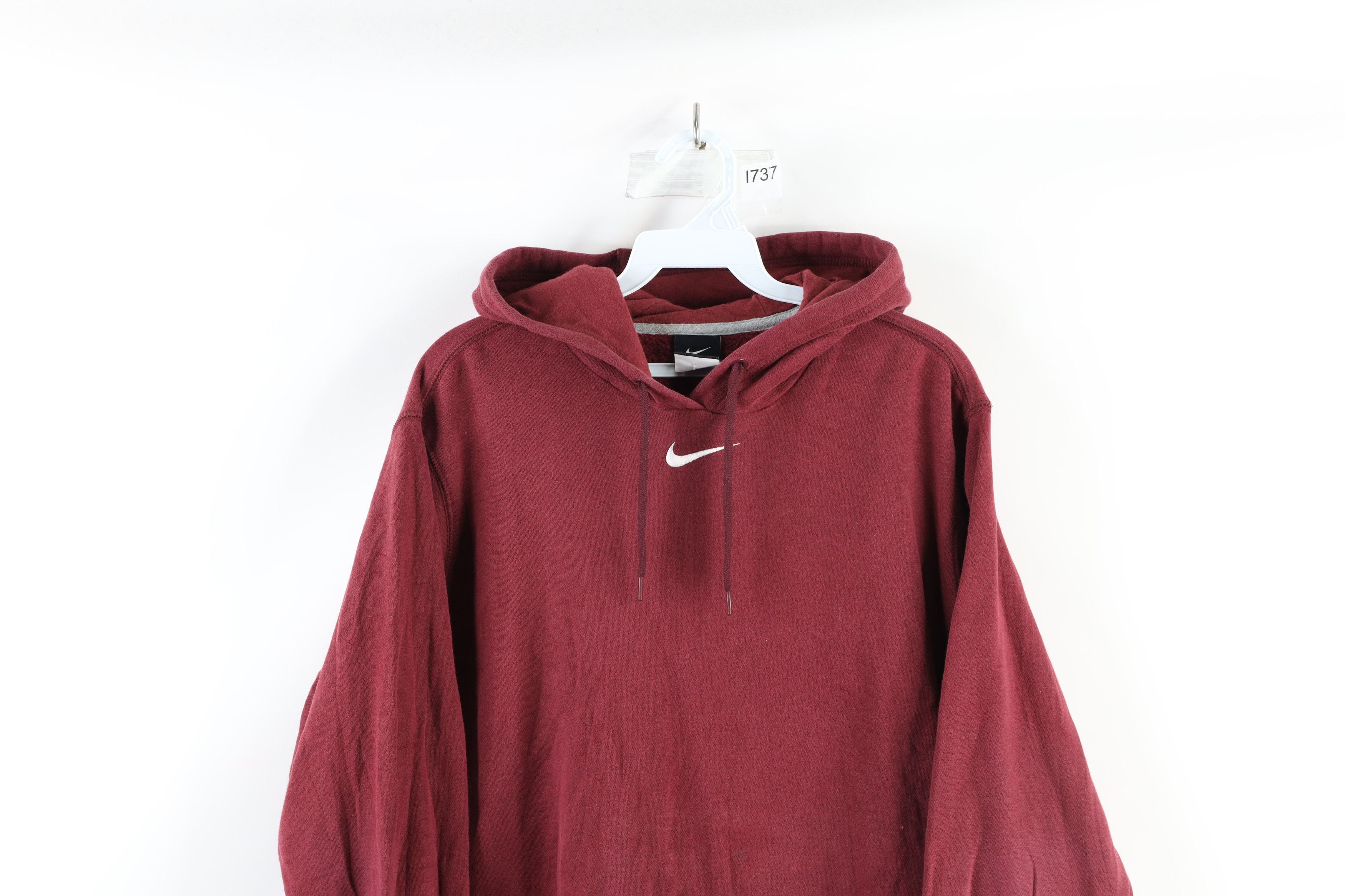 Nike Vintage Nike Scott Center Swoosh Hoodie Sweatshirt Maroon Size US XL / EU 56 / 4 - 2 Thumbnail