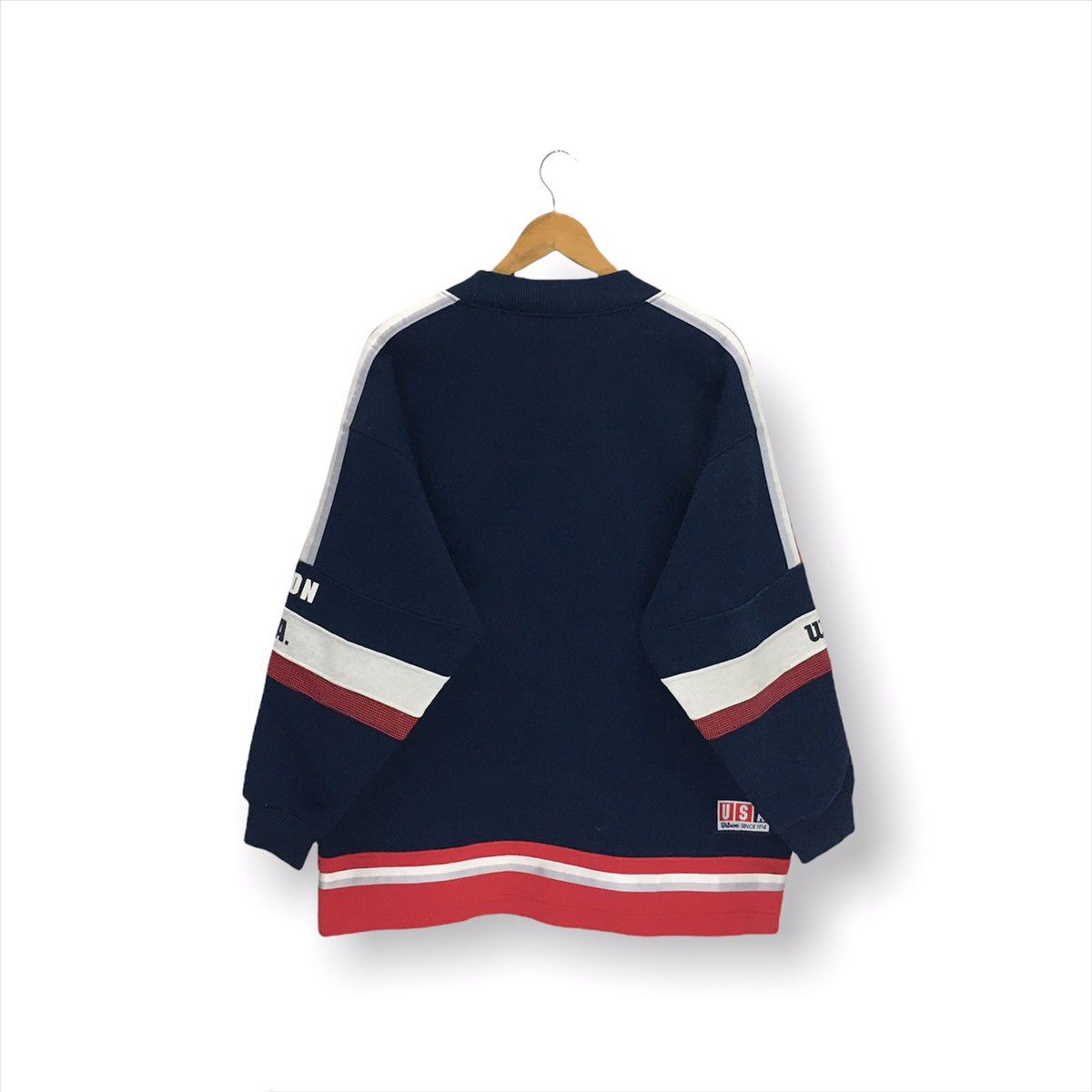 Vintage × Wilson Vintage Wilson Big Logo Multicolour Sweatshirt Size US L / EU 52-54 / 3 - 2 Thumbnail