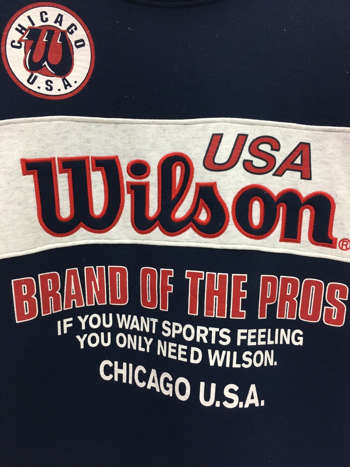 Vintage × Wilson Vintage Wilson Big Logo Multicolour Sweatshirt Size US L / EU 52-54 / 3 - 4 Thumbnail