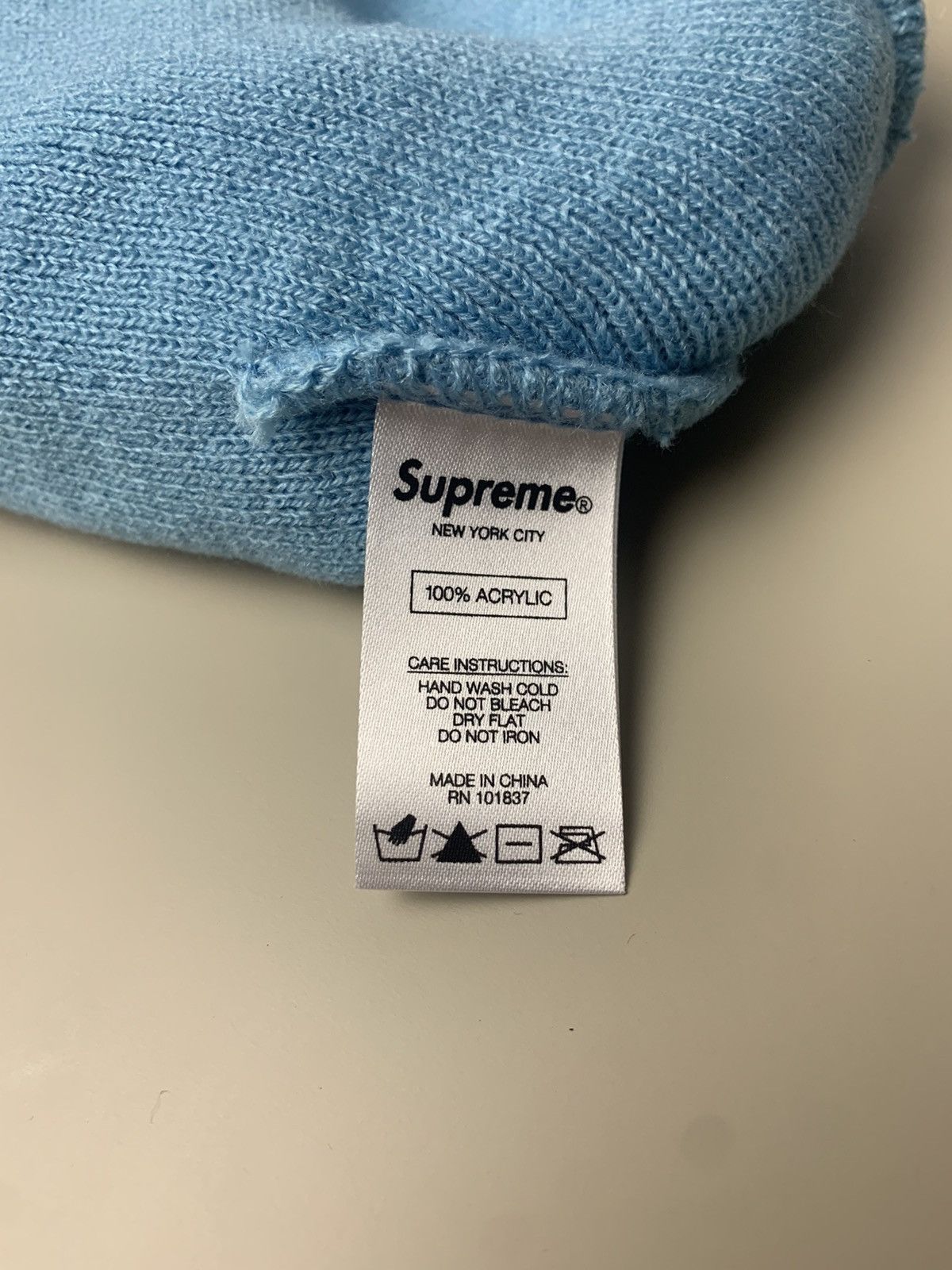Supreme 2018 Supreme Luden's Beanie Light Blue Size ONE SIZE - 5 Thumbnail