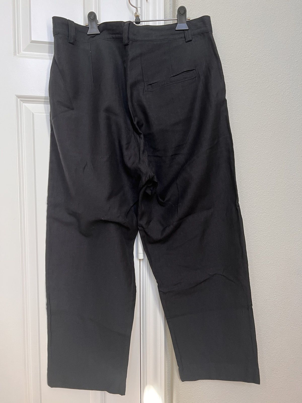 Evan Kinori Single pleat wool linen twill pants 34 Size US 34 / EU 50 - 2 Thumbnail