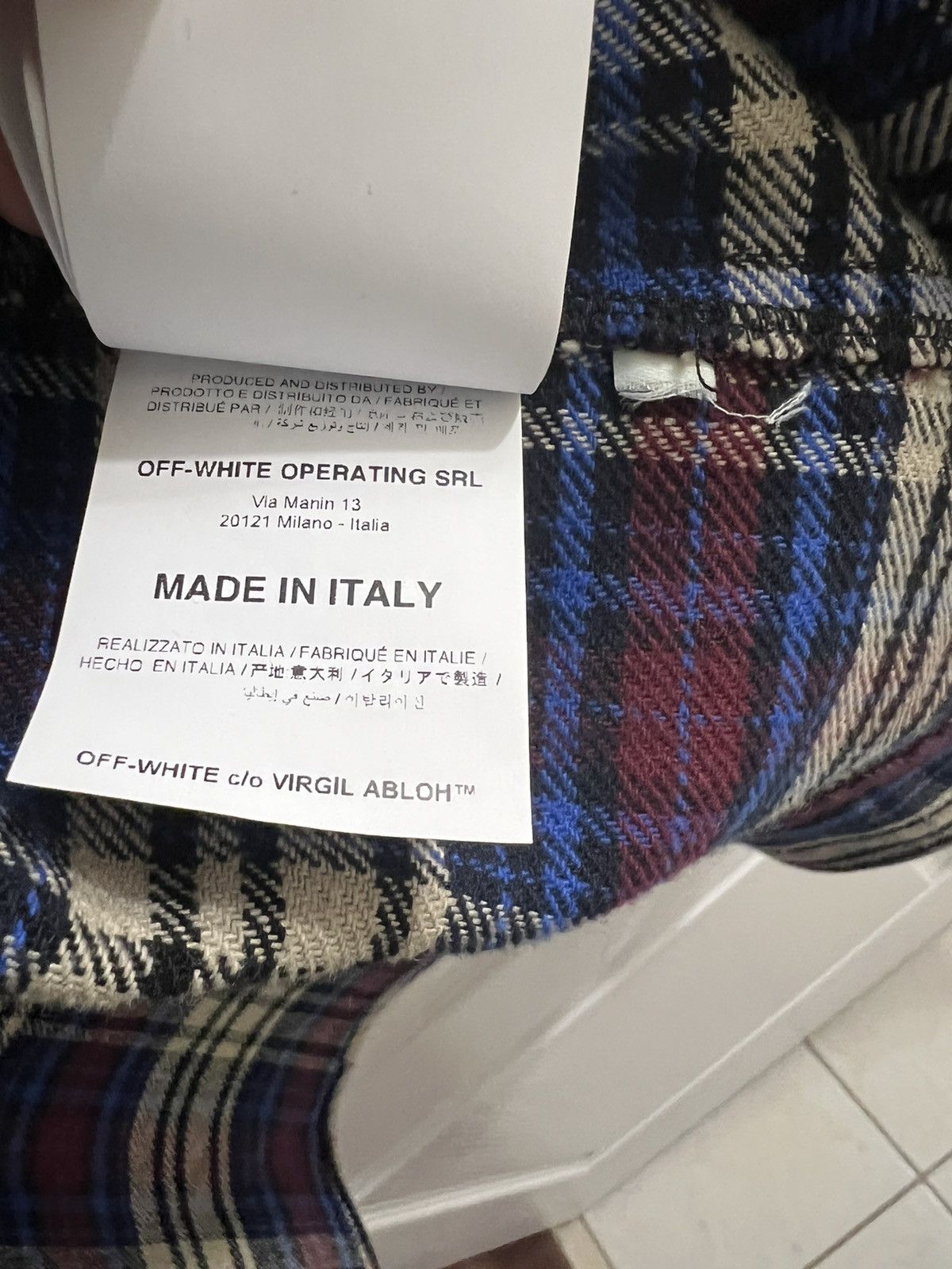 Off-White Off-White Flannel Shirt Large Size US L / EU 52-54 / 3 - 10 Thumbnail