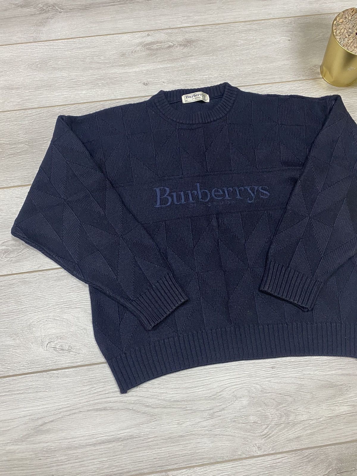 Burberry Burberry vintage big logo wool sweater Size US M / EU 48-50 / 2 - 10 Thumbnail
