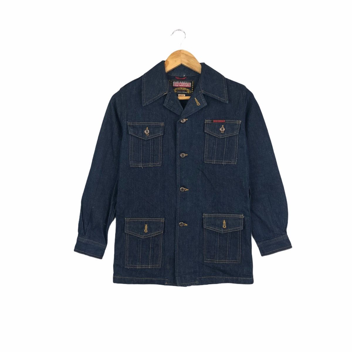 Vintage Vintage red cougar denim jacket Size US XS / EU 42 / 0 - 1 Thumbnail