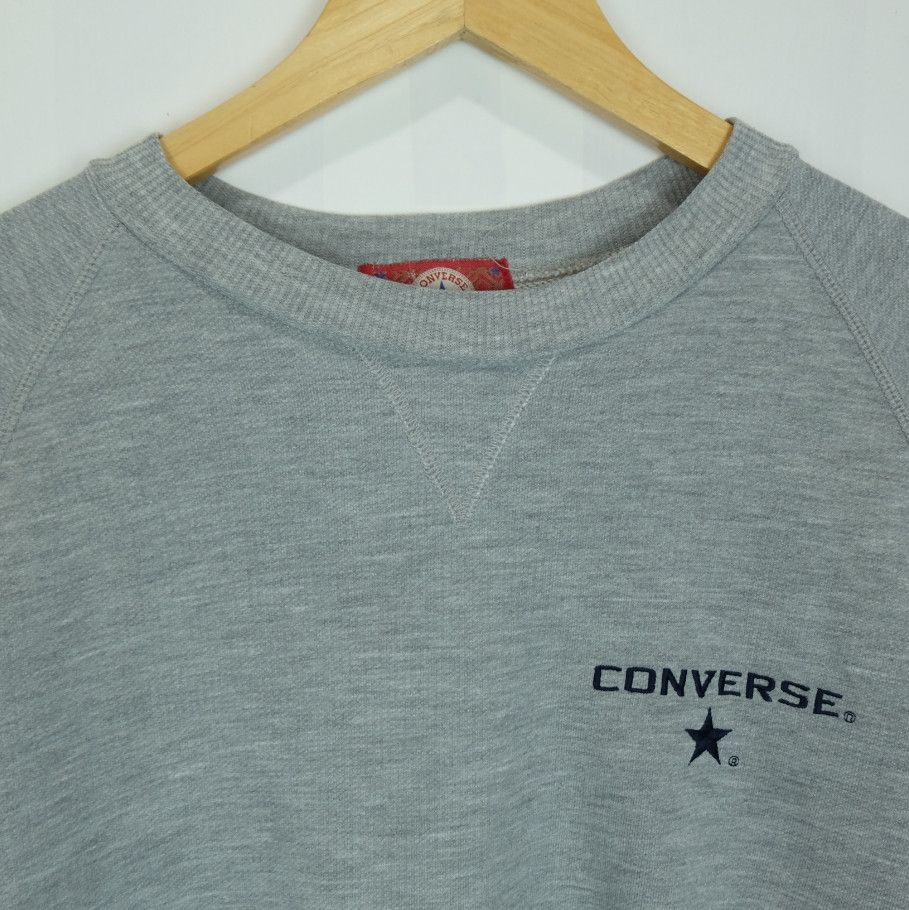 Converse CONVERSE Small Logo Grey Plain Sweatshirts Jumper Pullover Size US M / EU 48-50 / 2 - 3 Thumbnail