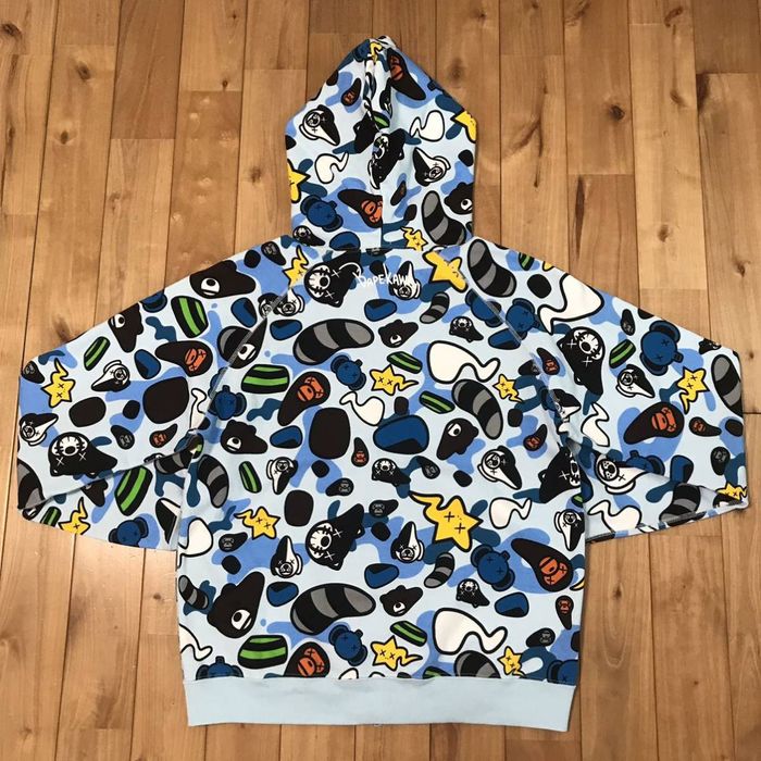 Bape BAPE × KAWS animal kingdom full zip hoodie a bathing ape