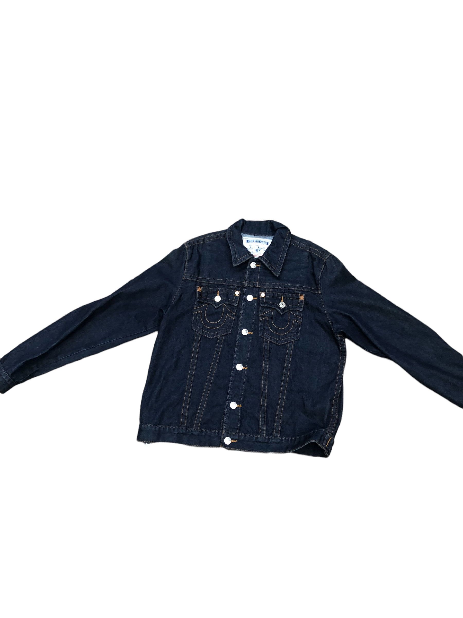 True Religion × Vintage Vintage True Religion Jean Jacket Medium TRUCKER JACKET Size US M / EU 48-50 / 2 - 12 Thumbnail