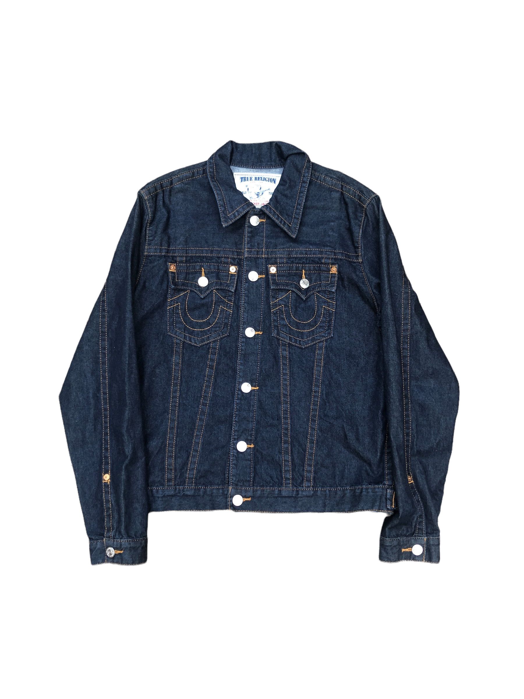 True Religion × Vintage Vintage True Religion Jean Jacket Medium TRUCKER JACKET Size US M / EU 48-50 / 2 - 7 Thumbnail