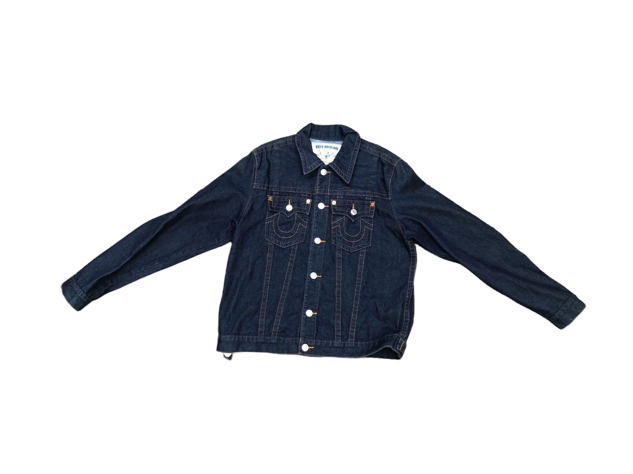 True Religion × Vintage Vintage True Religion Jean Jacket Medium TRUCKER JACKET Size US M / EU 48-50 / 2 - 11 Thumbnail