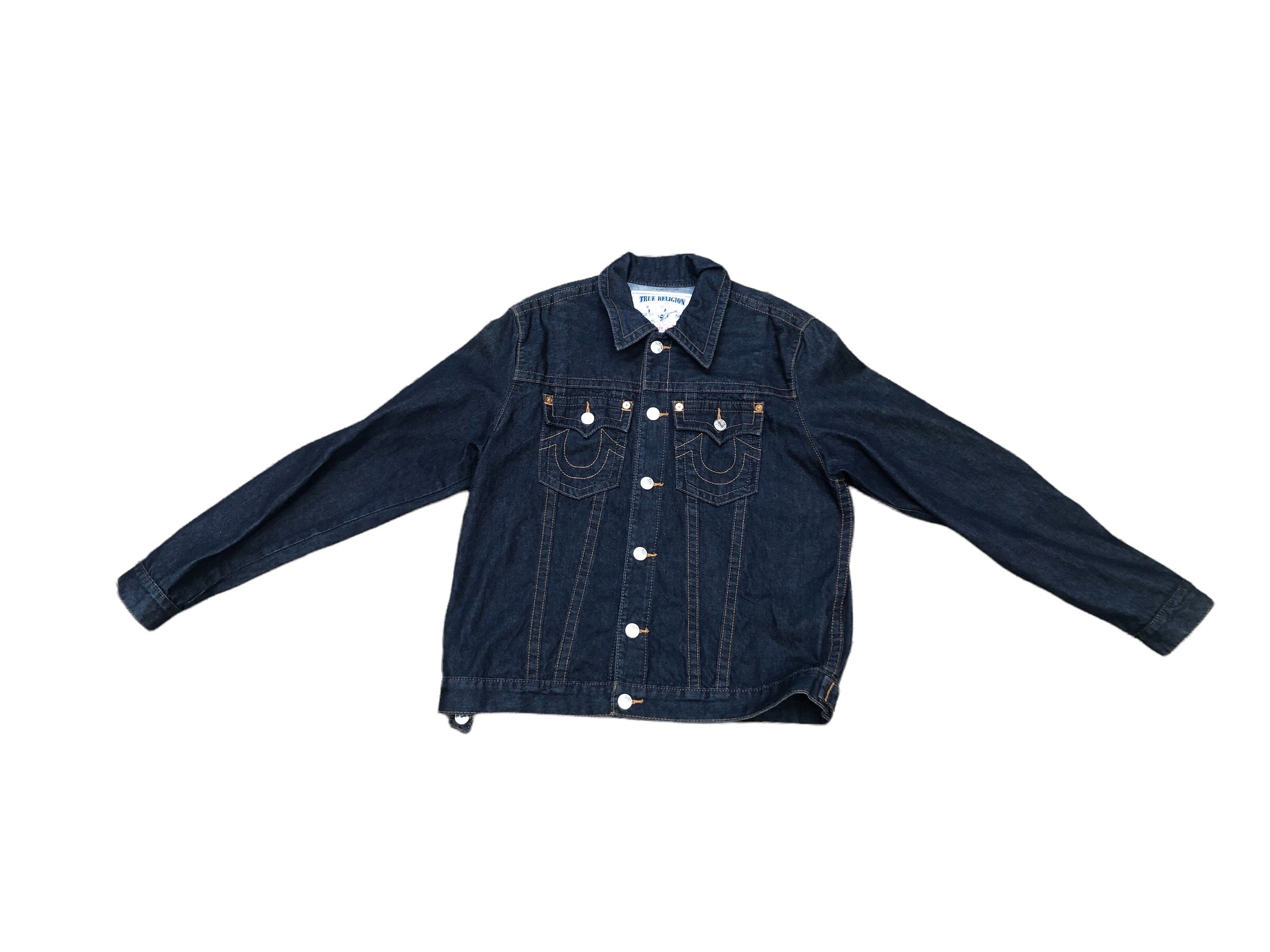 True Religion × Vintage Vintage True Religion Jean Jacket Medium TRUCKER JACKET Size US M / EU 48-50 / 2 - 10 Thumbnail