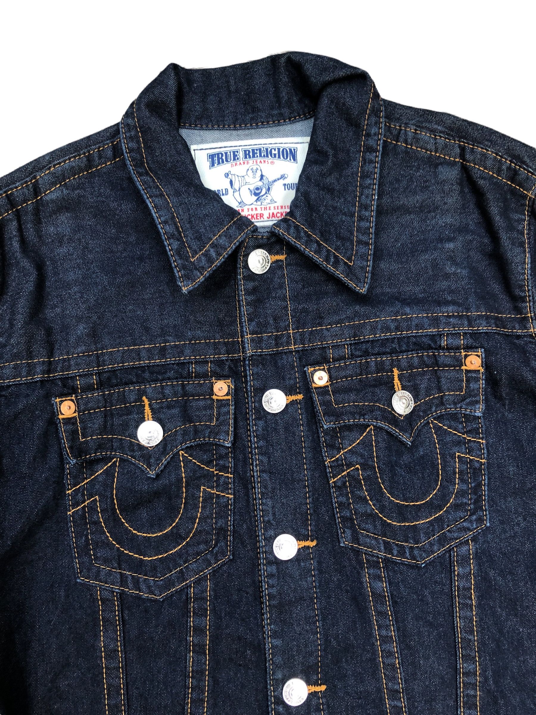 Jean Jacket True Religion Jacke Rot Vintage True Religion Jean Jacket  Medium TRUCKER JACKET, image size:1800x2400