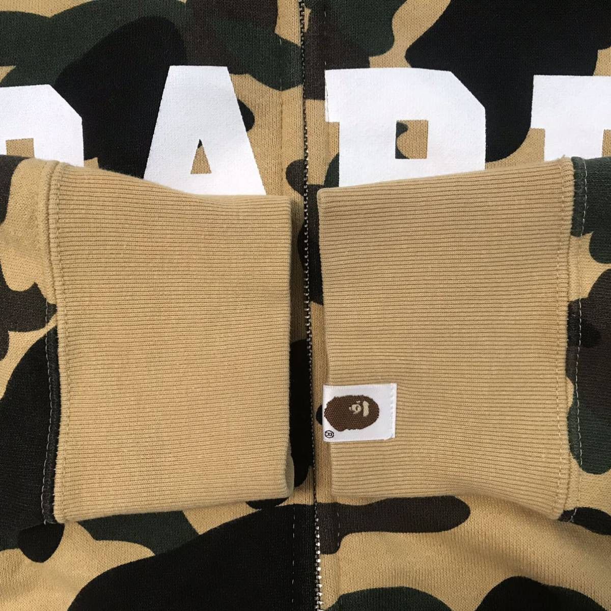 Bape BAPE LOGO 1st camo yellow full zip hoodie a bathing ape Size US M / EU 48-50 / 2 - 5 Thumbnail