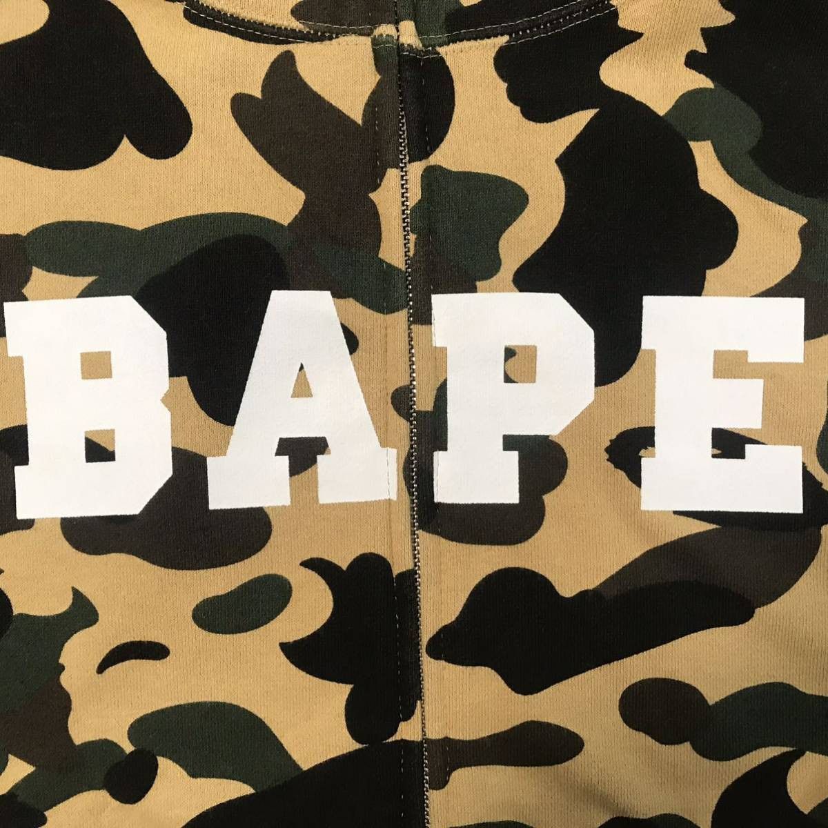 Bape BAPE LOGO 1st camo yellow full zip hoodie a bathing ape Size US M / EU 48-50 / 2 - 2 Thumbnail