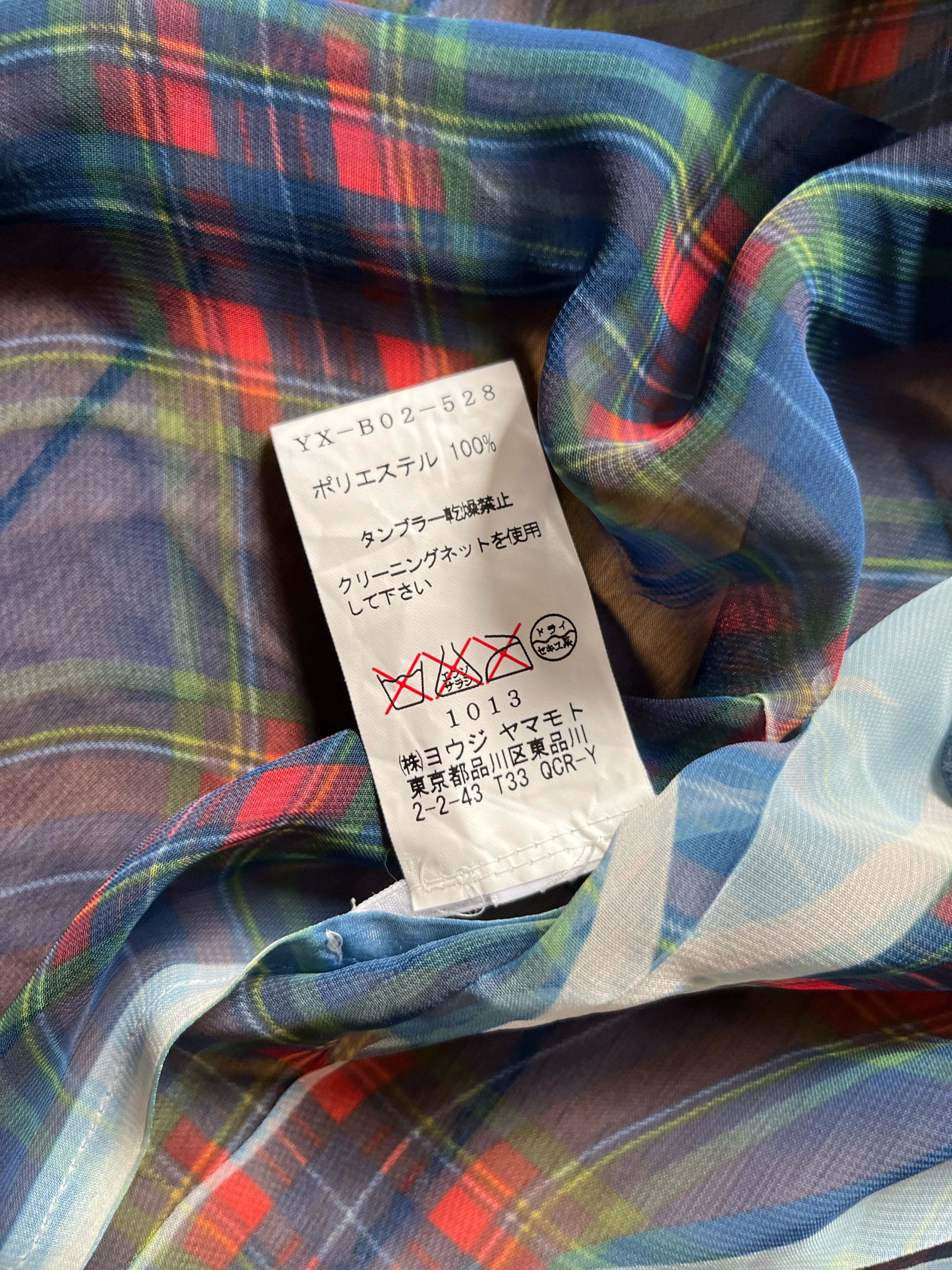 Yohji Yamamoto Yohji Yamamoto Y's womens sleeveless checkered blouse Size S / US 4 / IT 40 - 4 Thumbnail