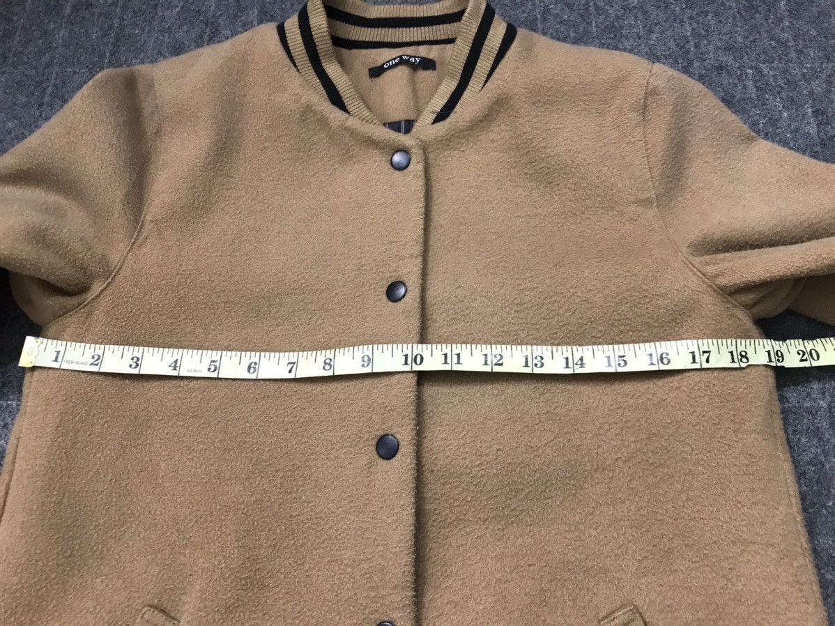 Japanese Brand Vtg One Way Long Varsity Jacket Snap Button Design Size US S / EU 44-46 / 1 - 12 Thumbnail