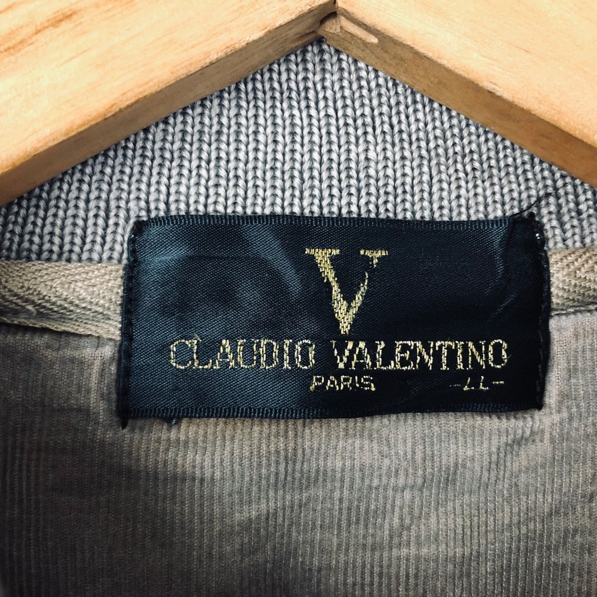 Vintage CLAUDIO VALENTINO PARIS SWEATSHIRT Size US L / EU 52-54 / 3 - 3 Thumbnail