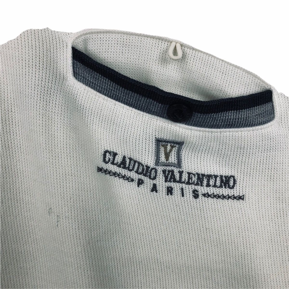 Vintage CLAUDIO VALENTINO PARIS SWEATSHIRT Size US L / EU 52-54 / 3 - 2 Thumbnail