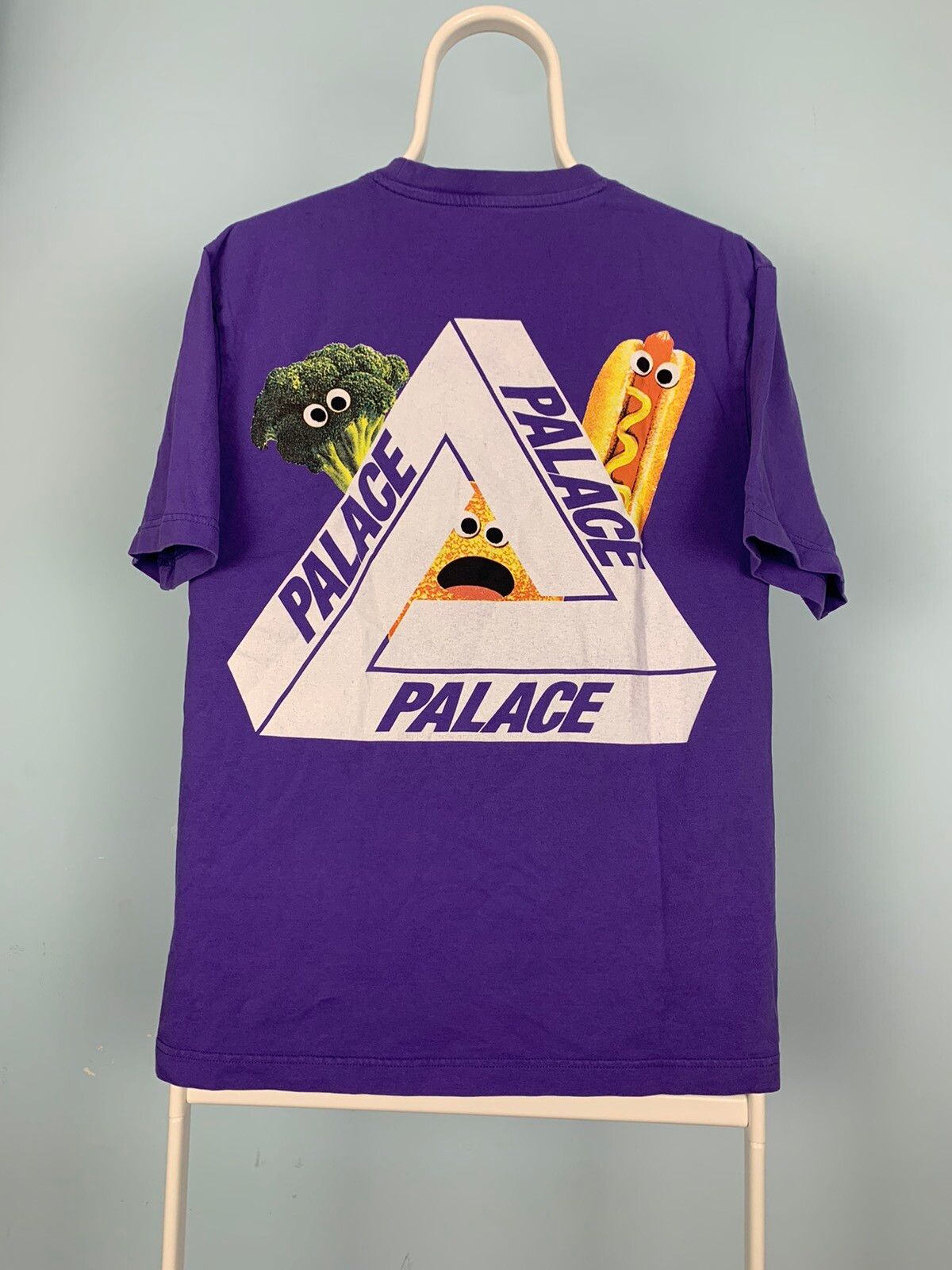 Pre-owned Palace 2017  Payne Food T-shirt Tee Purple Small