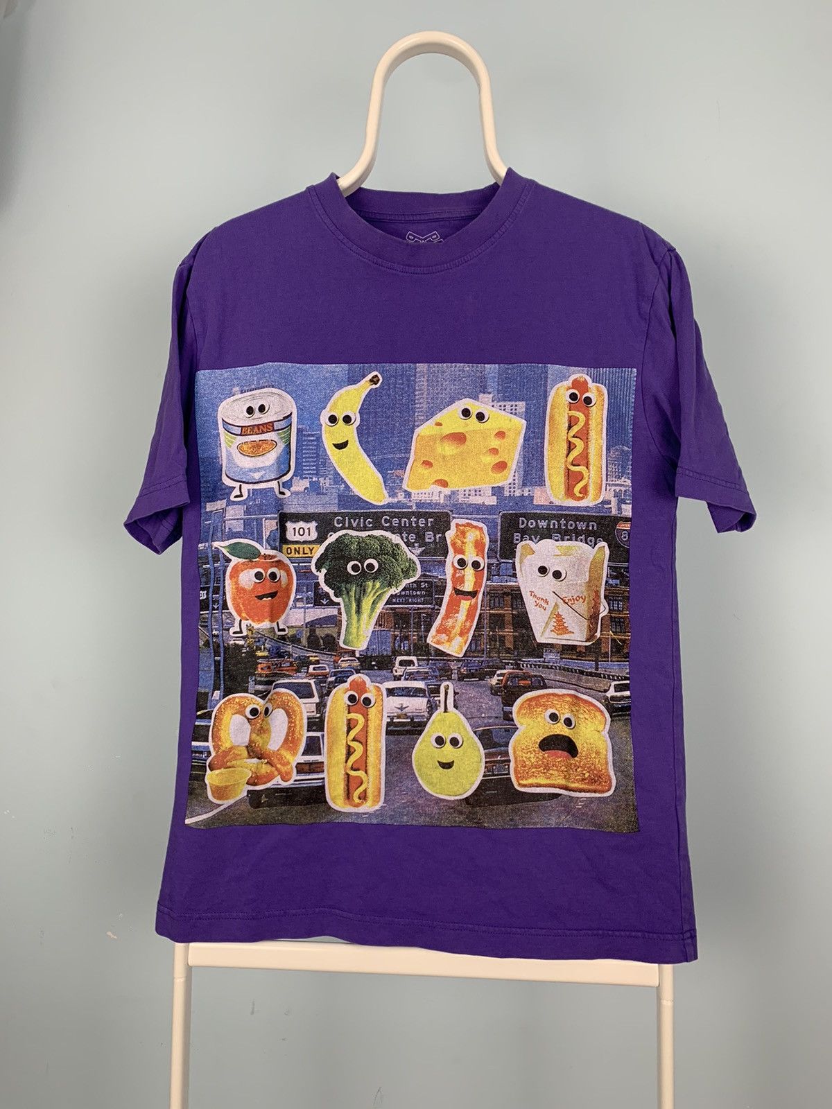 Palace 2017 Palace Payne Food T-Shirt Tee Purple Small Size US S / EU 44-46 / 1 - 2 Thumbnail
