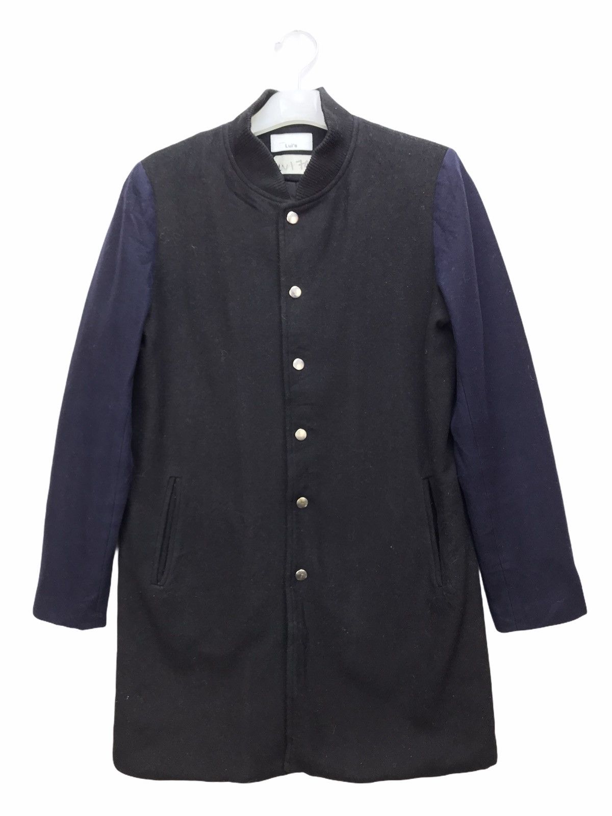 image of Lui’S Japanese Designer Wool Jacket in Black, Men's (Size Small)