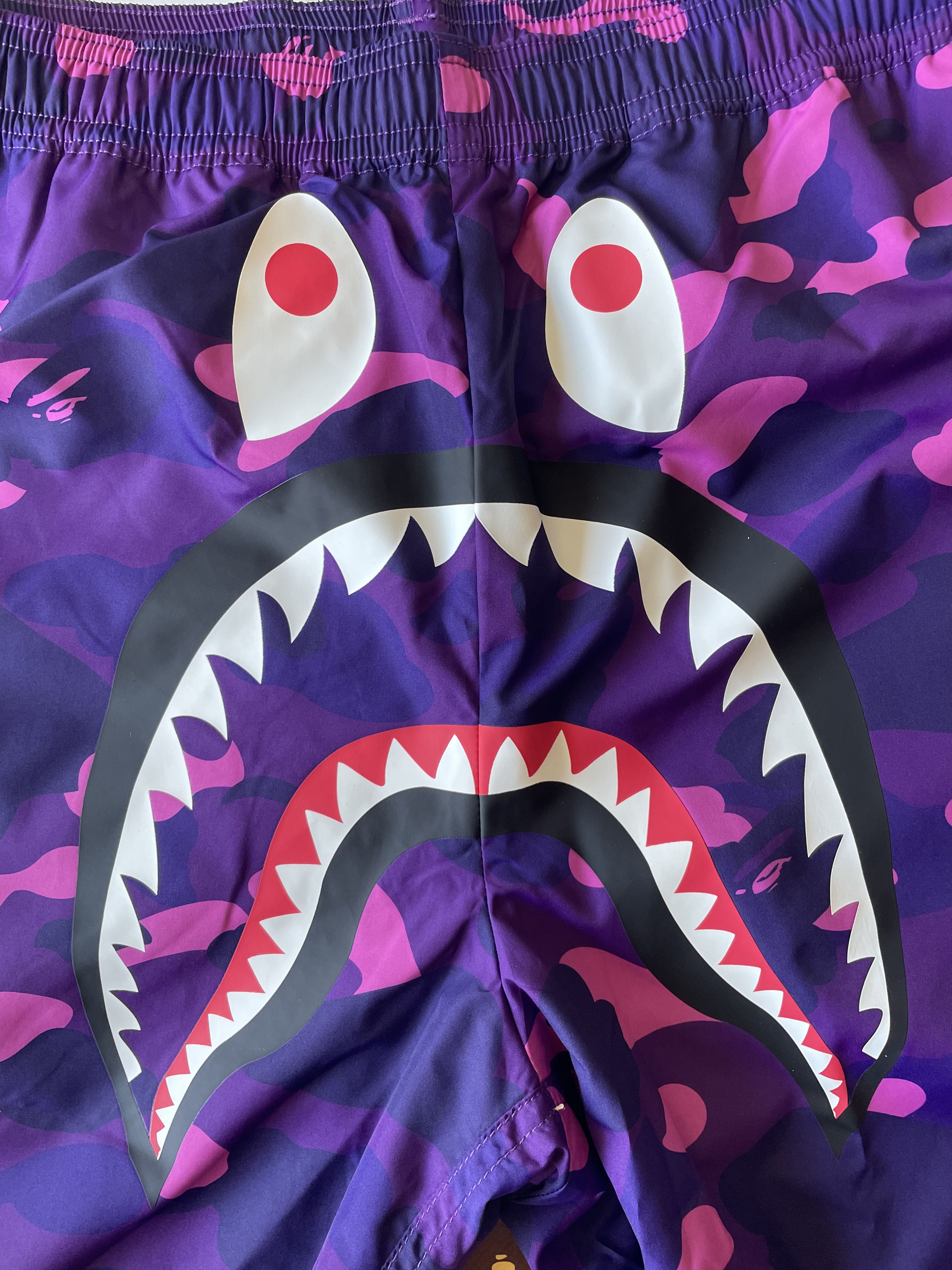 Bape BAPE COLOR CAMO SHARK BEACH SHORTS L Size US 34 / EU 50 - 3 Thumbnail