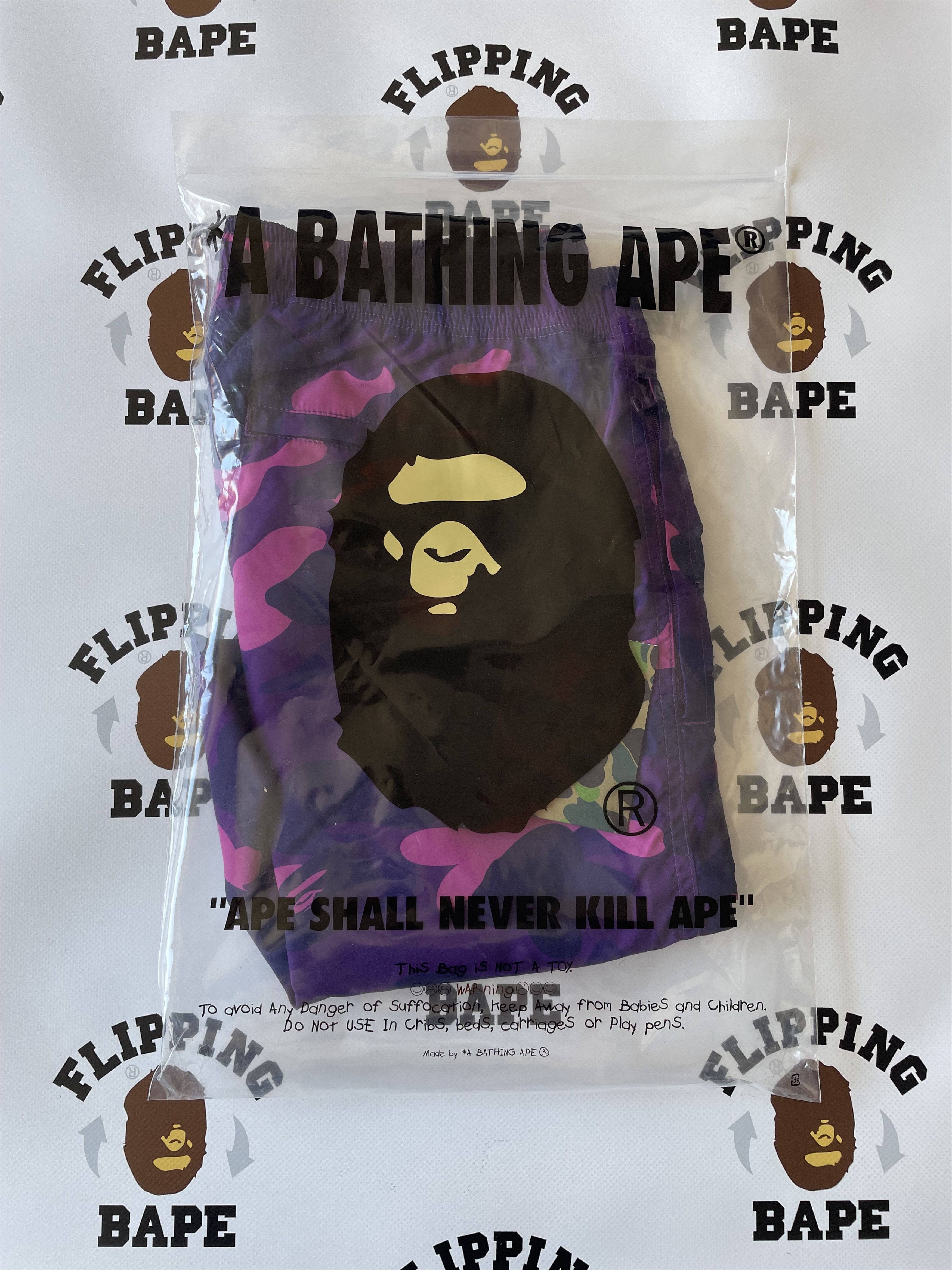 Bape BAPE COLOR CAMO SHARK BEACH SHORTS L Size US 34 / EU 50 - 9 Thumbnail