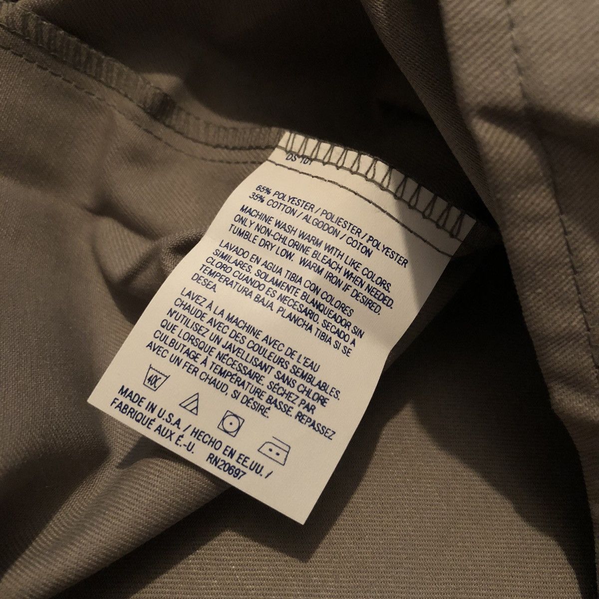 Dickies New Vintage Dickies Workwear Button Grey Double Pocket Shirt Size US L / EU 52-54 / 3 - 6 Thumbnail