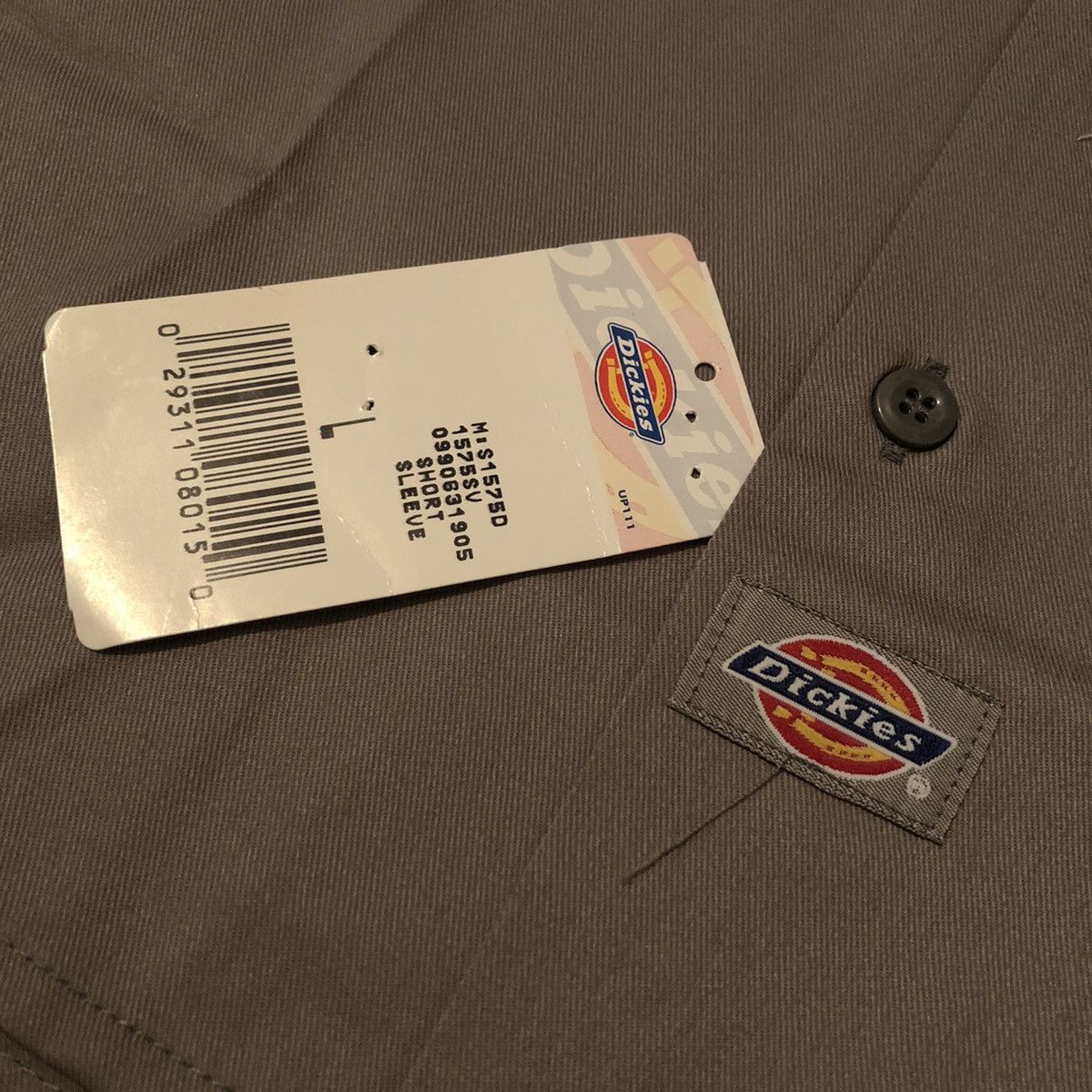 Dickies New Vintage Dickies Workwear Button Grey Double Pocket Shirt Size US L / EU 52-54 / 3 - 5 Thumbnail