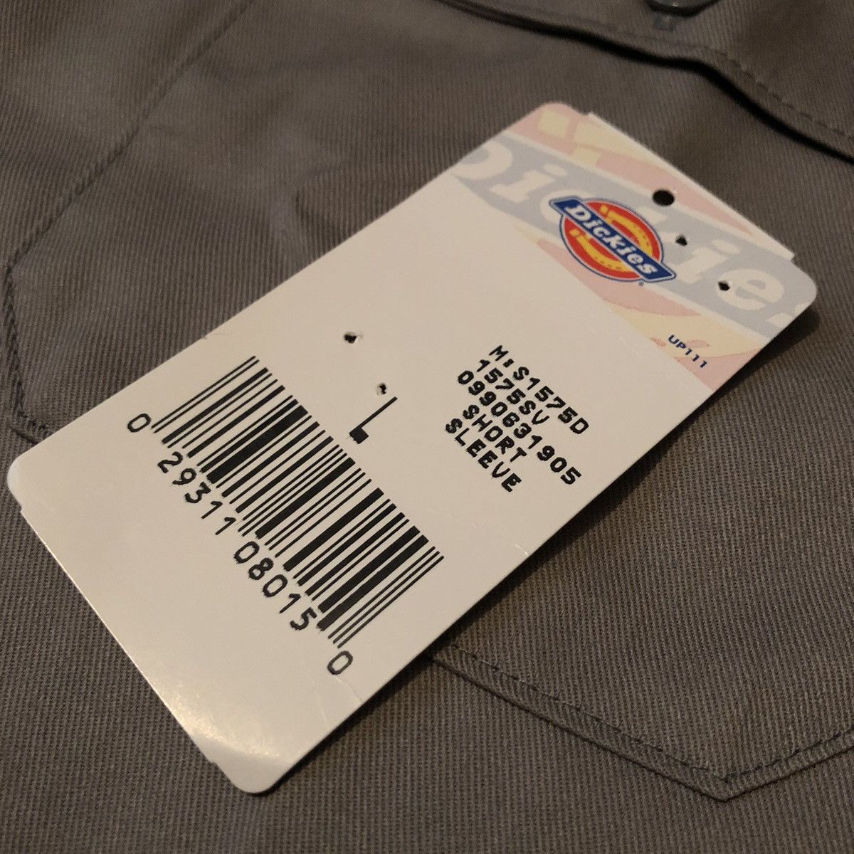 Dickies New Vintage Dickies Workwear Button Grey Double Pocket Shirt Size US L / EU 52-54 / 3 - 4 Thumbnail
