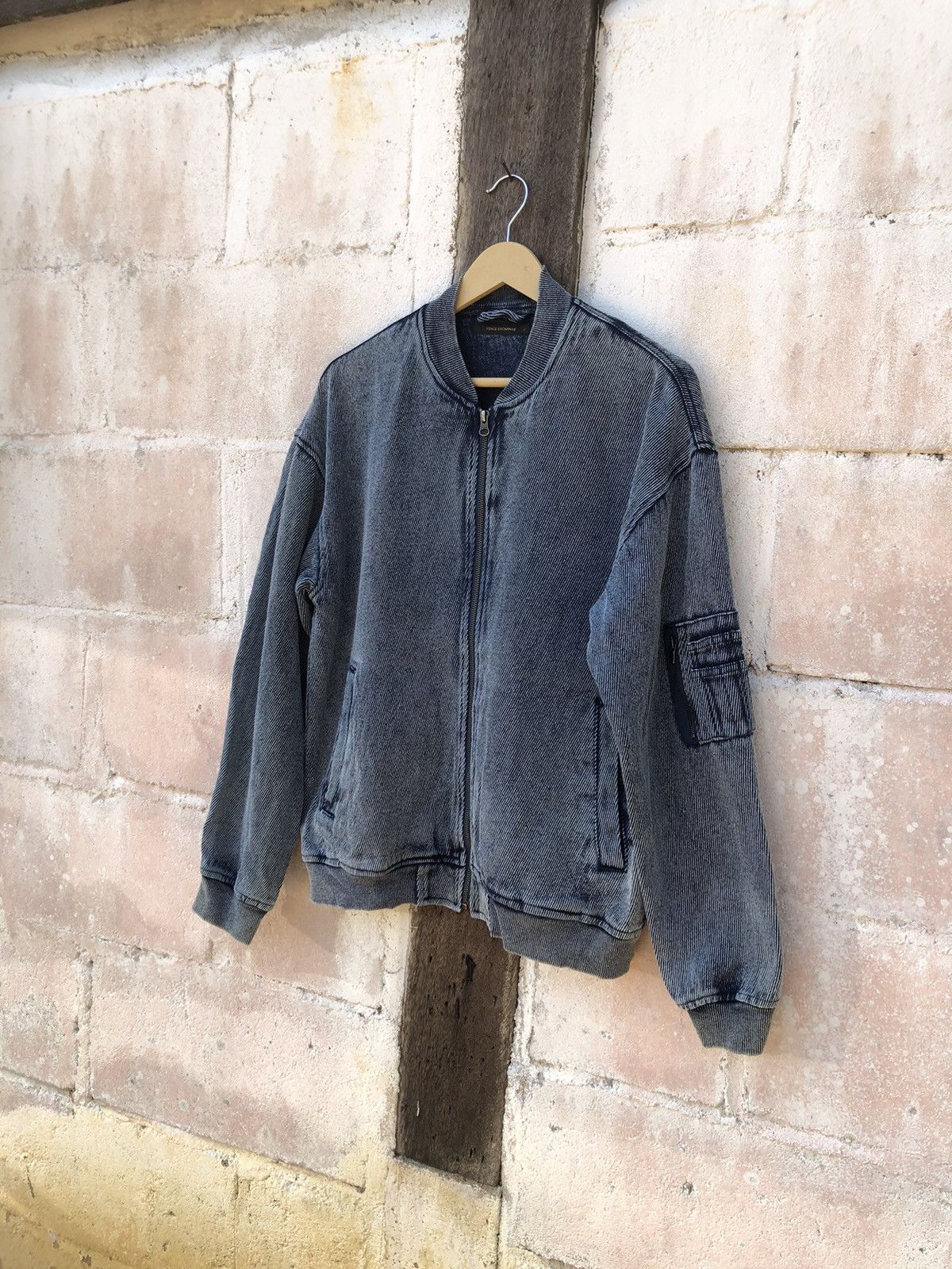 Vince Vence Exchange Varsity Jacket Blue Denim Size US M / EU 48-50 / 2 - 5 Thumbnail