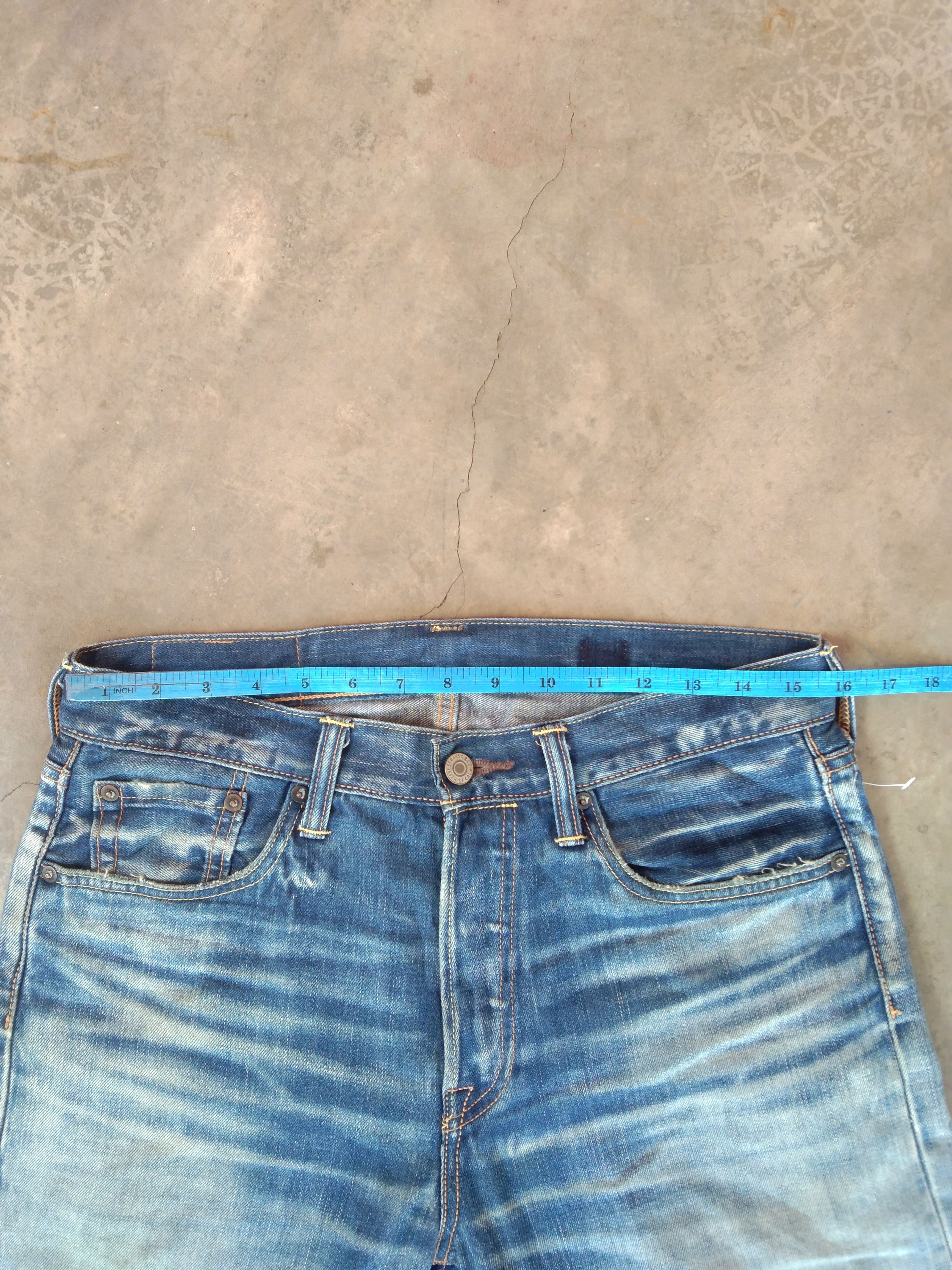 Levi's Vintage Levi's 501 Rusty Wash Distressed Jeans 31x30 Size US 31 - 6 Thumbnail