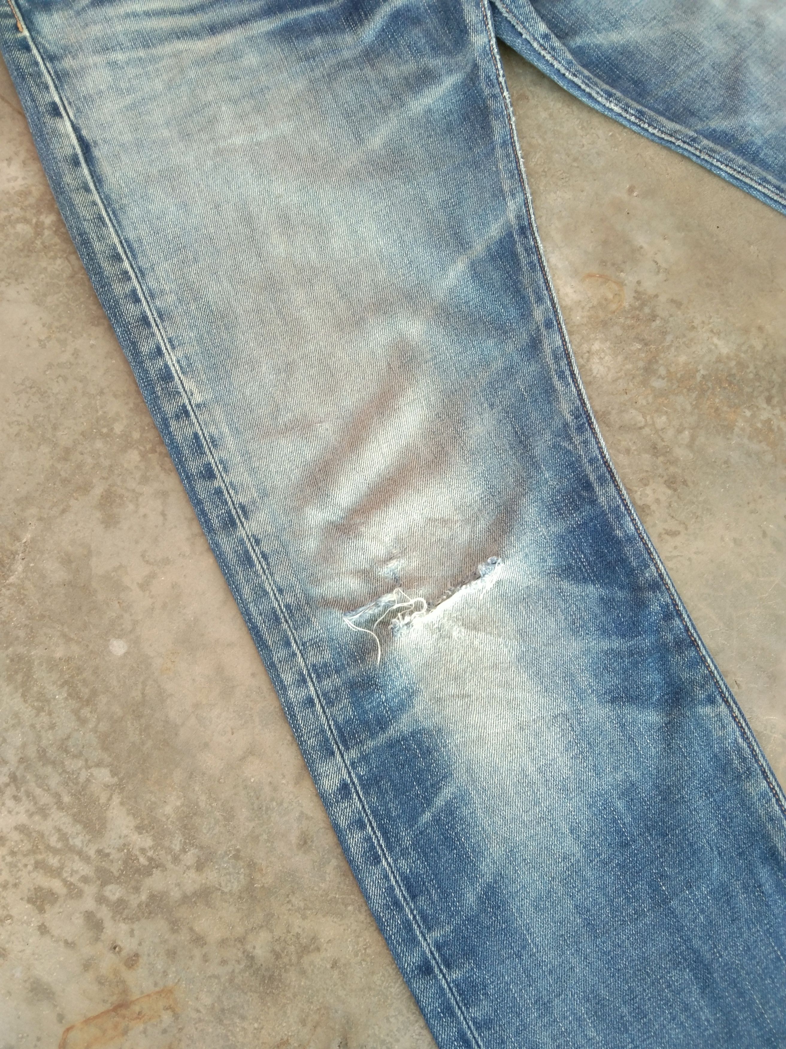Levi's Vintage Levi's 501 Rusty Wash Distressed Jeans 31x30 Size US 31 - 4 Thumbnail