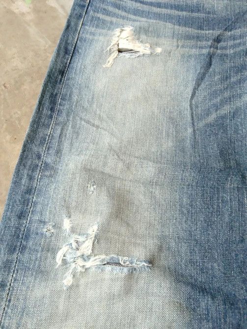 Levi's Vintage Levi's 501 Straight Leg Distressed Jeans 31x30 Size US 31 - 6 Thumbnail