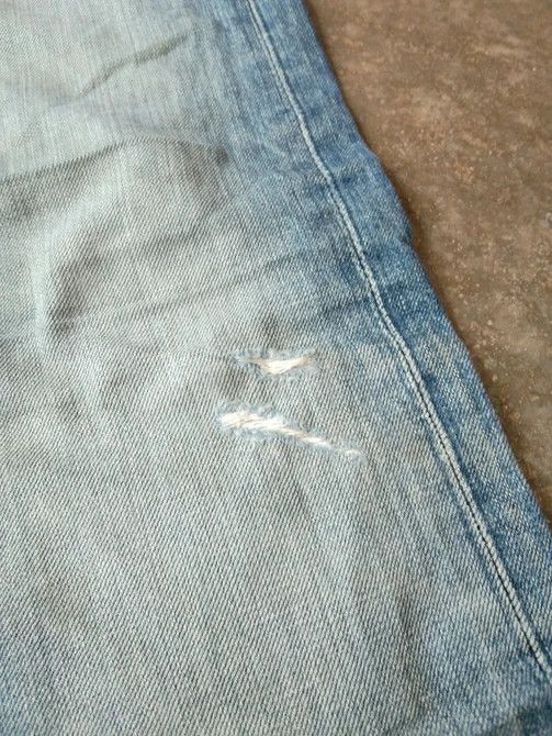 Levi's Vintage Levi's 501 Straight Leg Distressed Jeans 31x30 Size US 31 - 5 Thumbnail