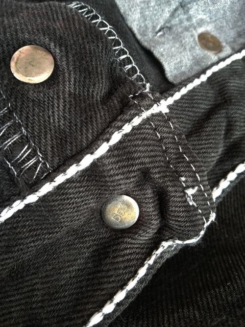 Levi's 90s Vintage Levi's 501 Black Made In USA Jeans 32x30 Size US 32 / EU 48 - 10 Thumbnail
