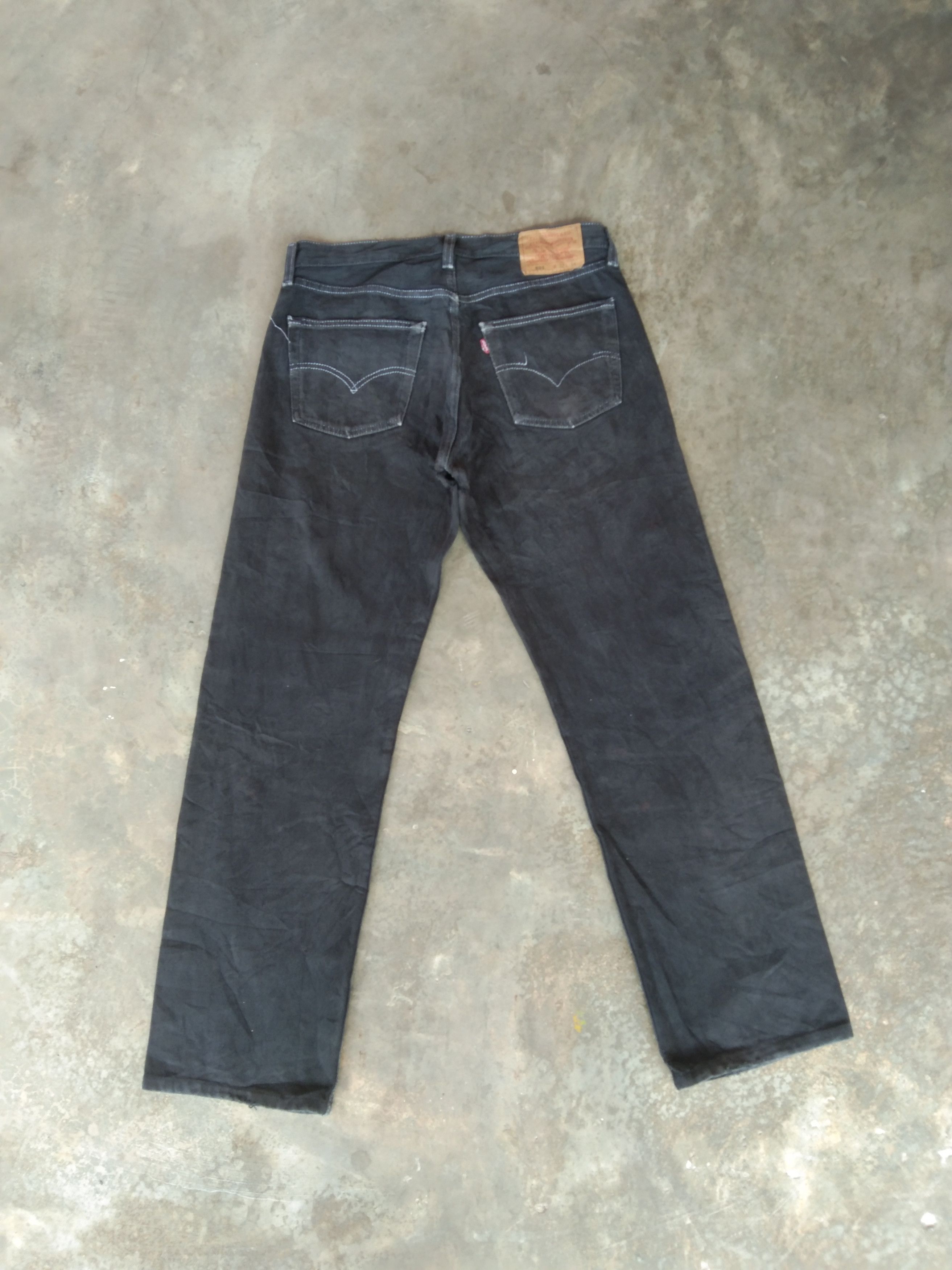 Levi's 90s Vintage Levi's 501 Black Made In USA Jeans 32x30 Size US 32 / EU 48 - 2 Thumbnail