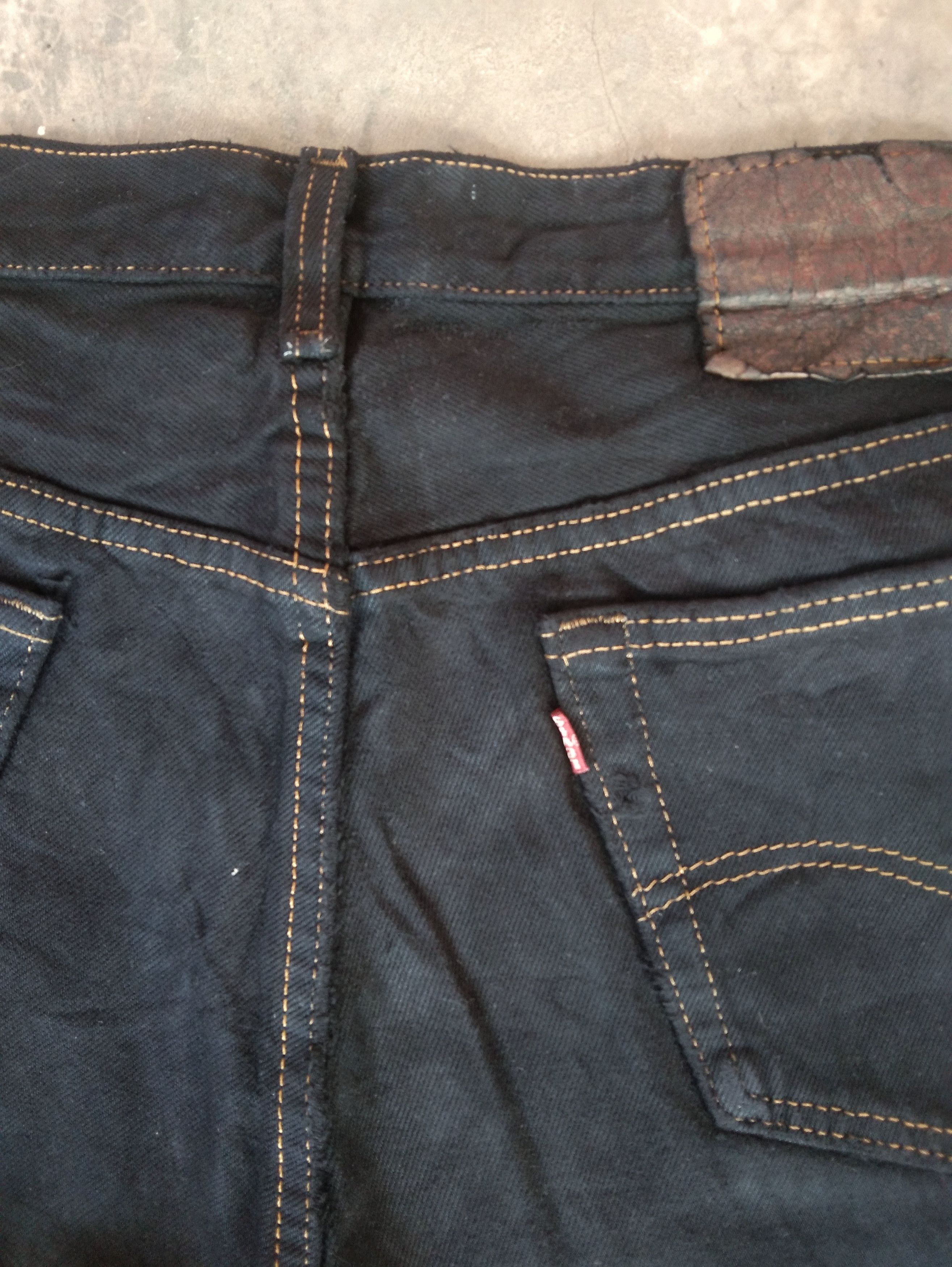 Levi's Vintage Levi's 501 Black Straight Leg Jeans 34x36 Size US 34 / EU 50 - 4 Thumbnail