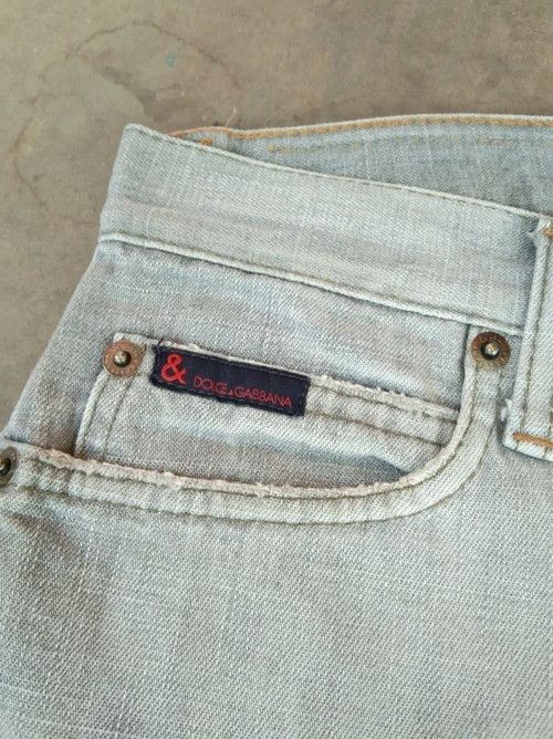 Dolce & Gabbana Vintage Distressed Dolce & Gabbana Faded Grey Jeans 28x30 Size US 28 / EU 44 - 6 Thumbnail