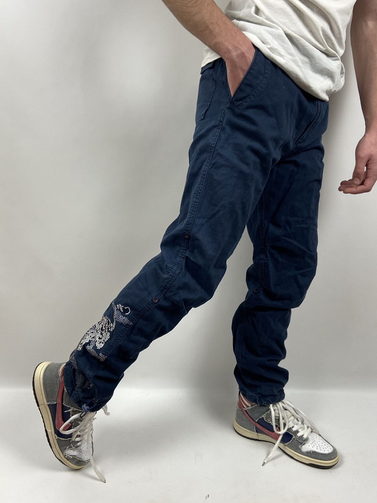 Japanese Brand Maharishi Embroidered Wolf Transformer Cargo Shopats Pants Size US 28 / EU 44 - 3 Thumbnail