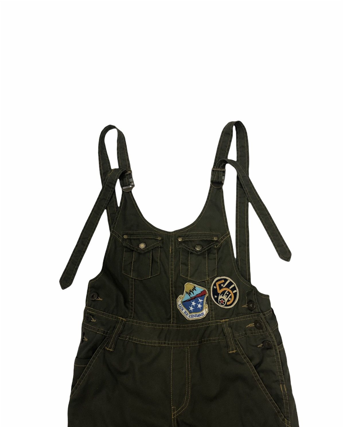 Avirex Avirex Military Green Utility Overalls with Patches - Size S Size US 29 - 4 Thumbnail