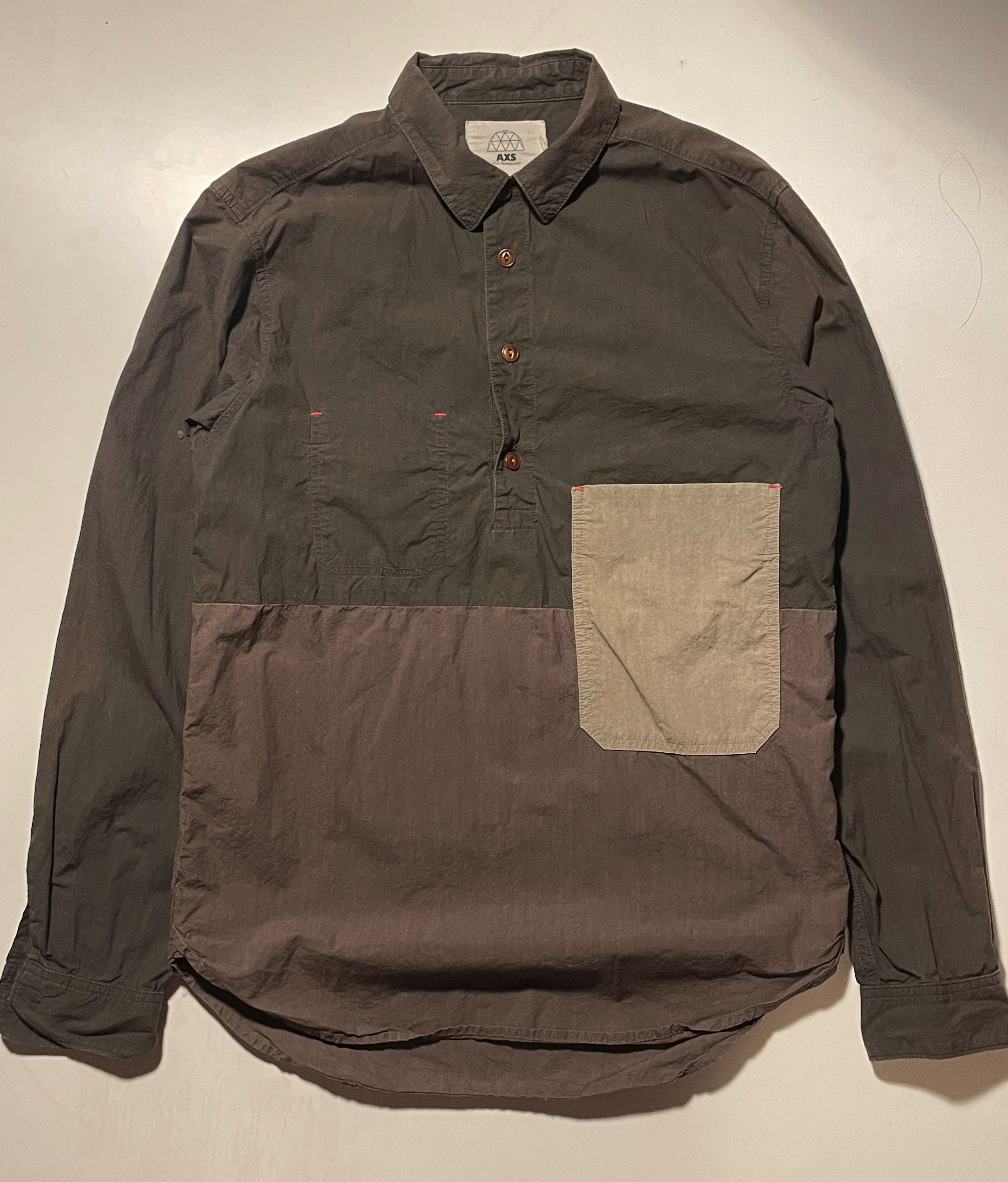 image of Axs Folk Technology x Brain Dead Pull Over Shirt, Men's (Size Small)